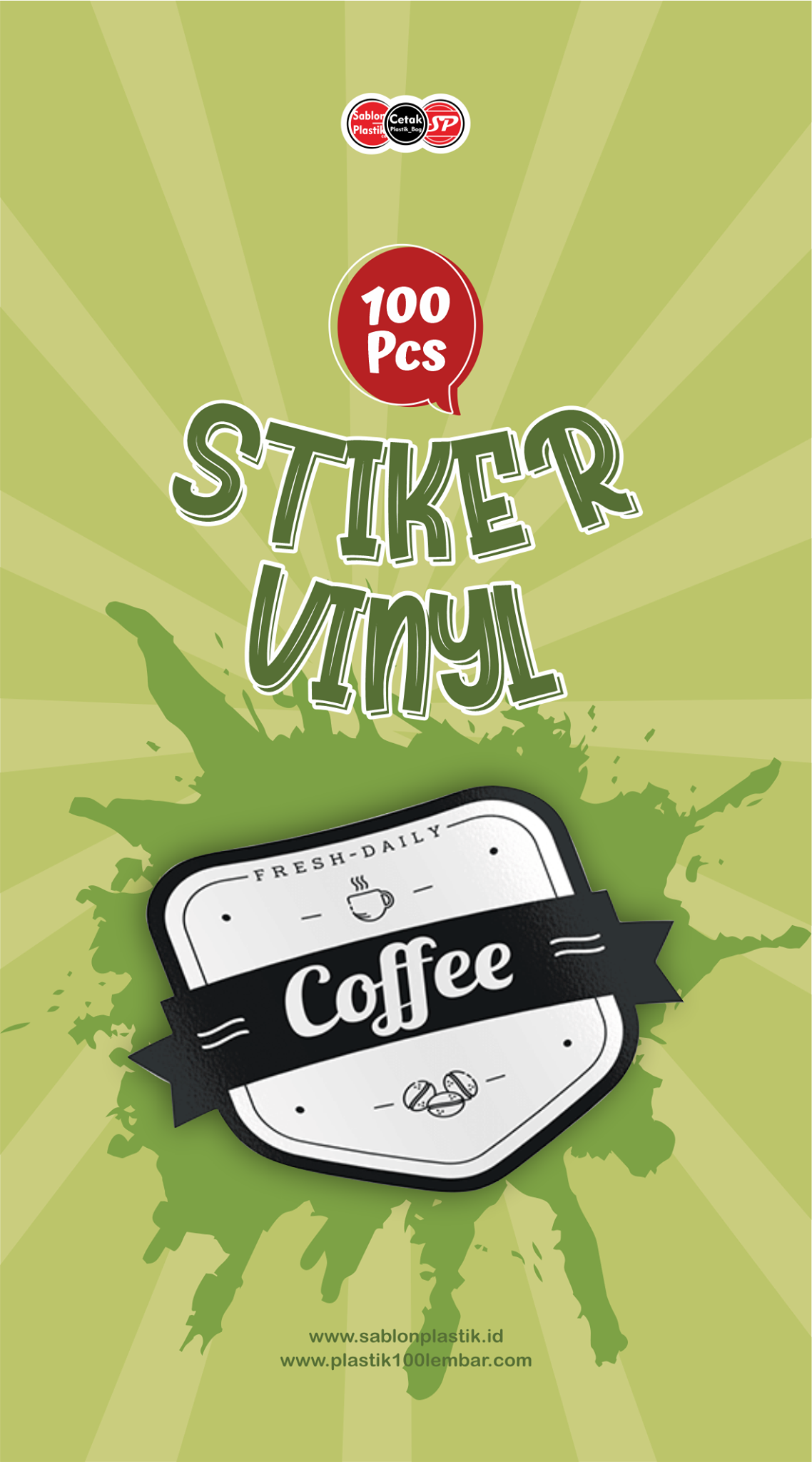 Cetak Sticker Desain Suka2 Custom... - Sablon Plastik Id | Facebook