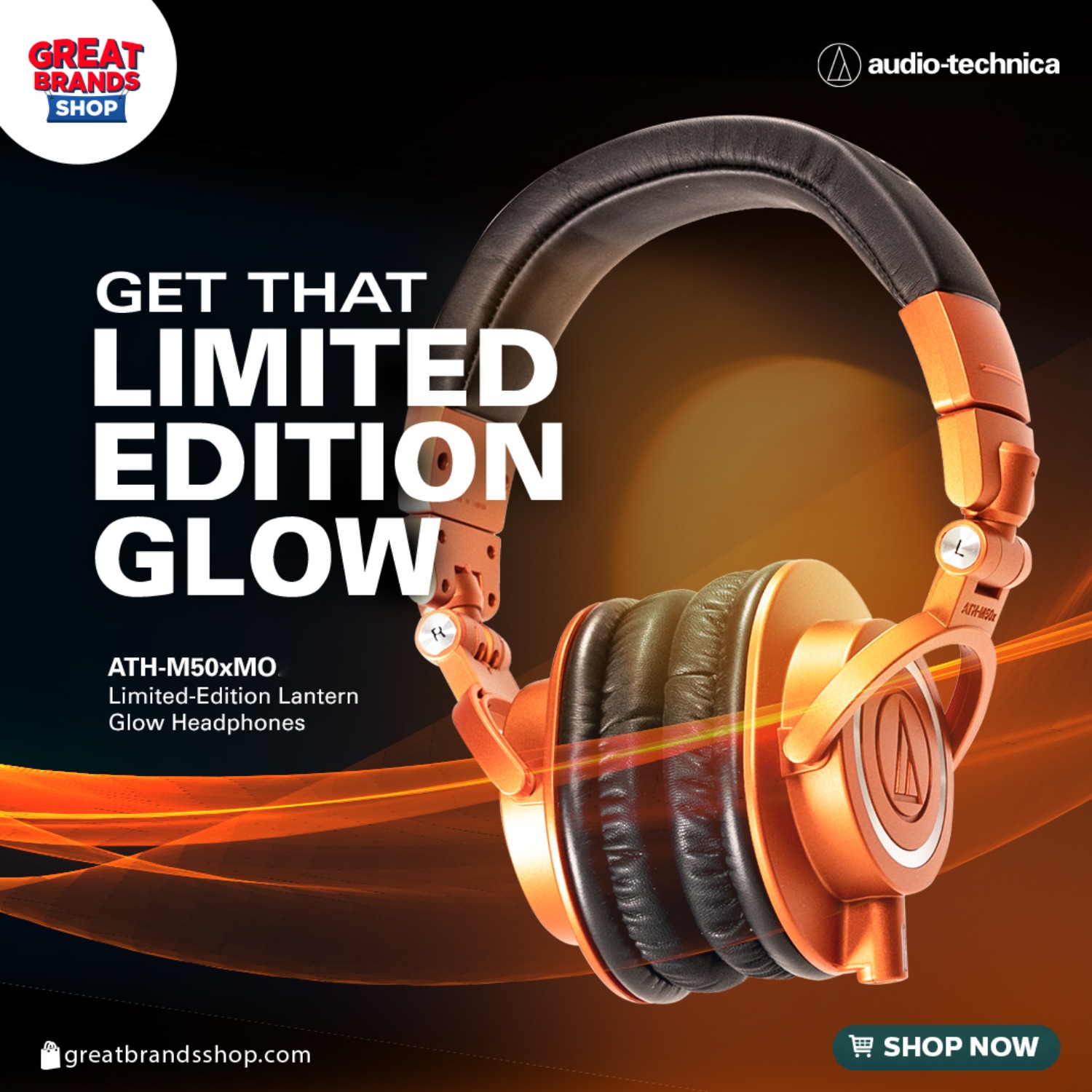 ヘッドホン ATH-M50xBT2 LIMITED EDITION LANTERN GLOW Audio-Technica