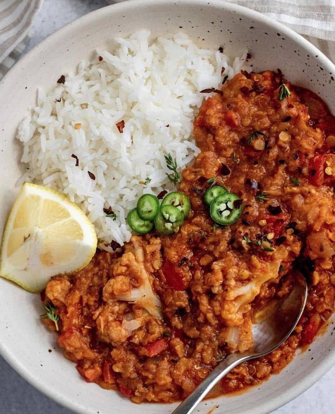 A red lentil stew paired with... - Plant Based Alternatives | Facebook