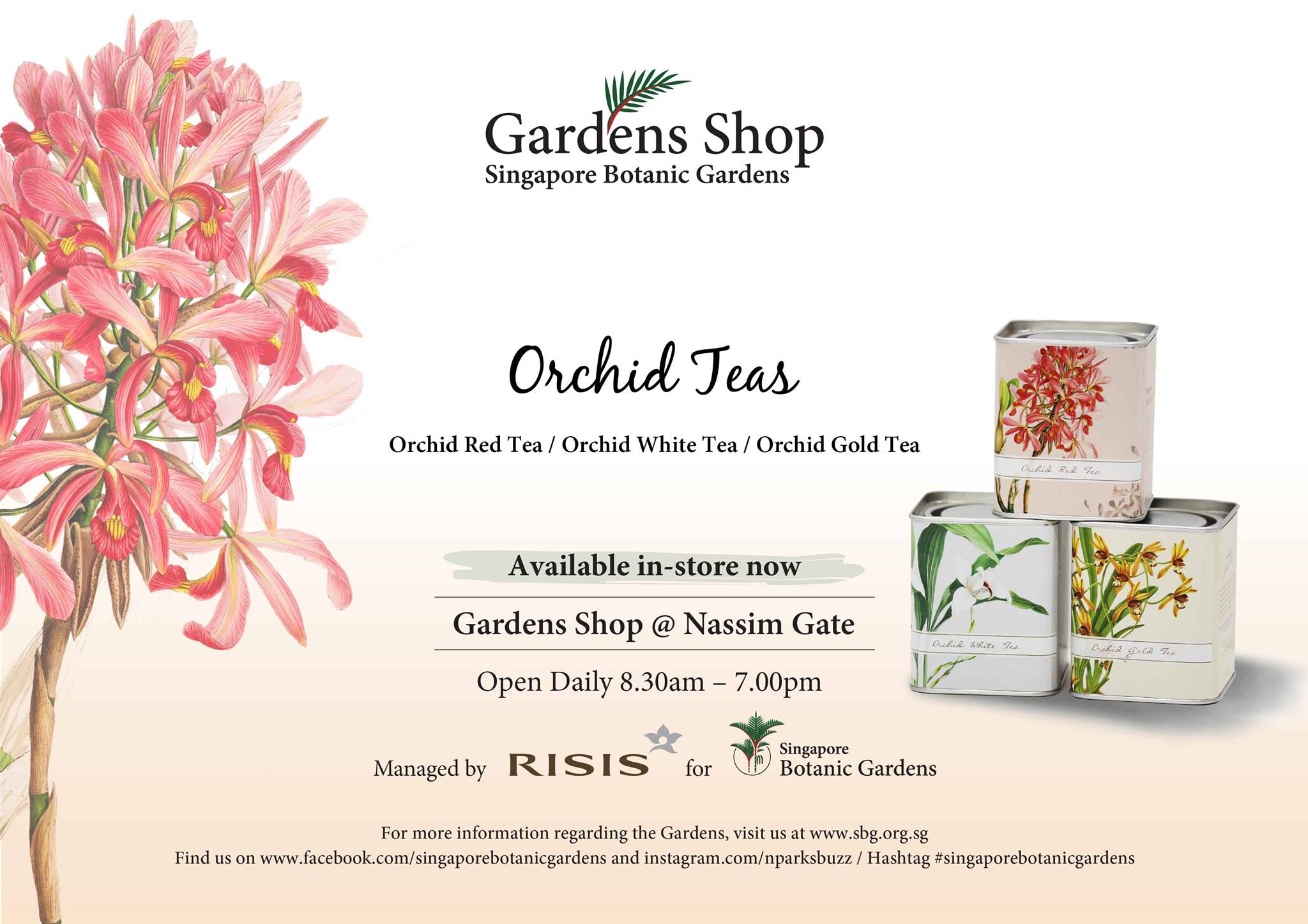Singapore - [Gardens Shop Specials - SBG Orchid Tea] Enjoy three unique ...