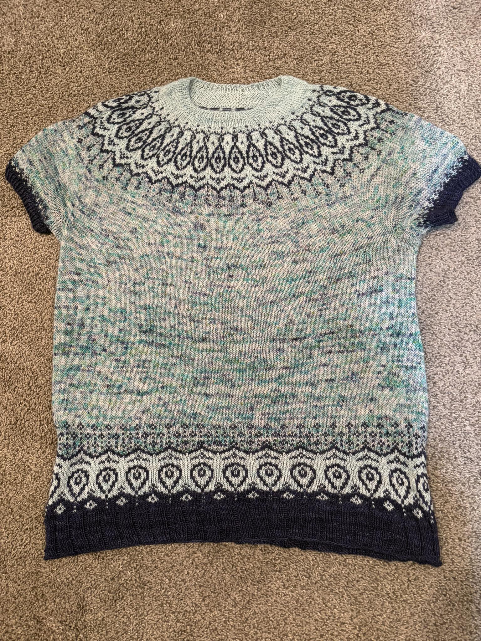 Zelda crop sweater knitting pattern
