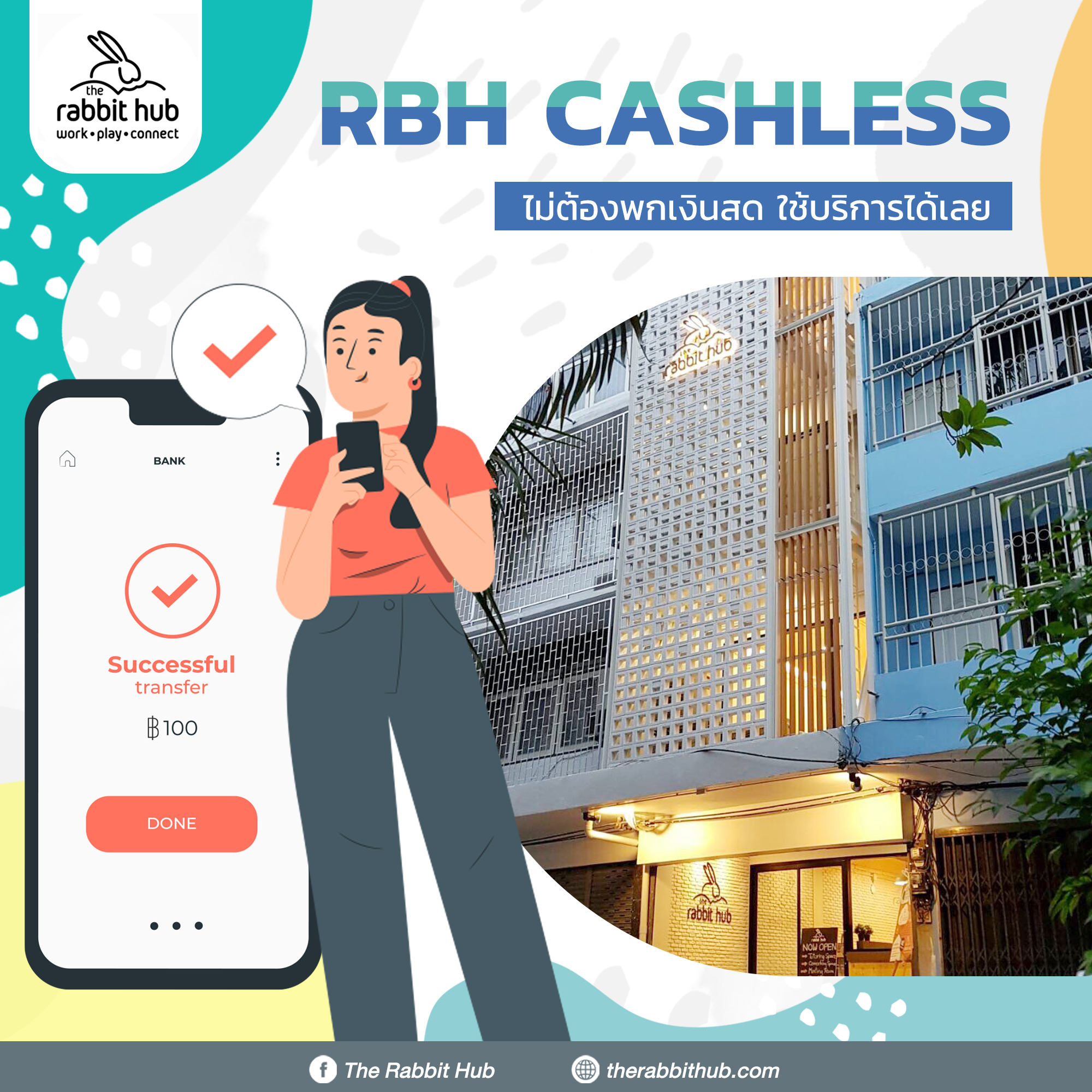The Rabbit Hub - 💸📱 #มาRabbitHubไม่ต้องพกเงินสด... | Facebook