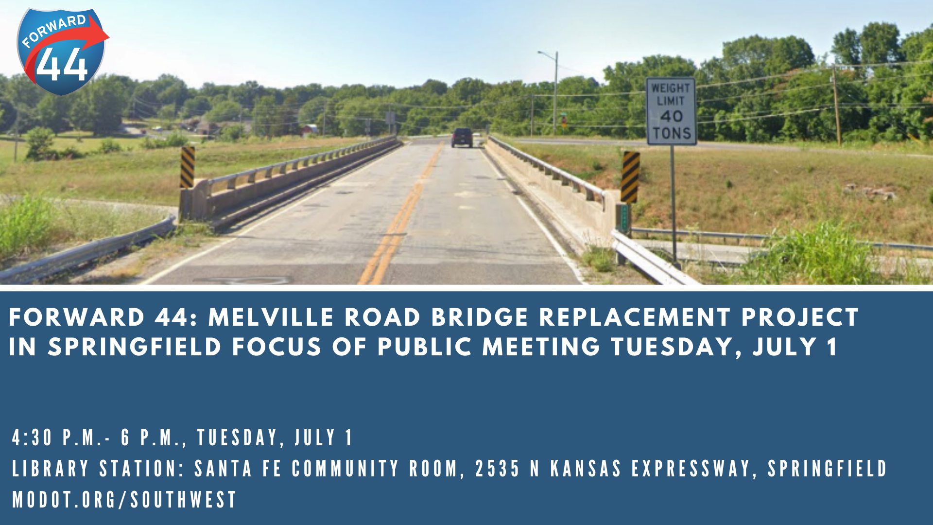 Forward 44: Melville Road Bridge Replacement Project in Springfield ...