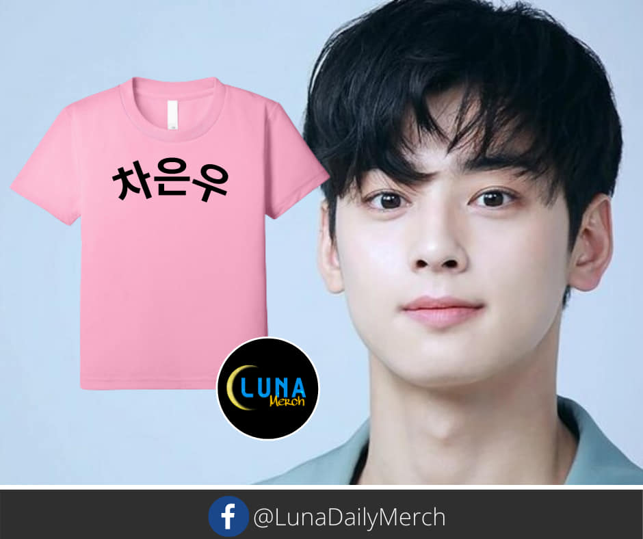 CHA EUN-WOO チャウヌ CK サイン入りのTシャツ 公式 ストアゲーム