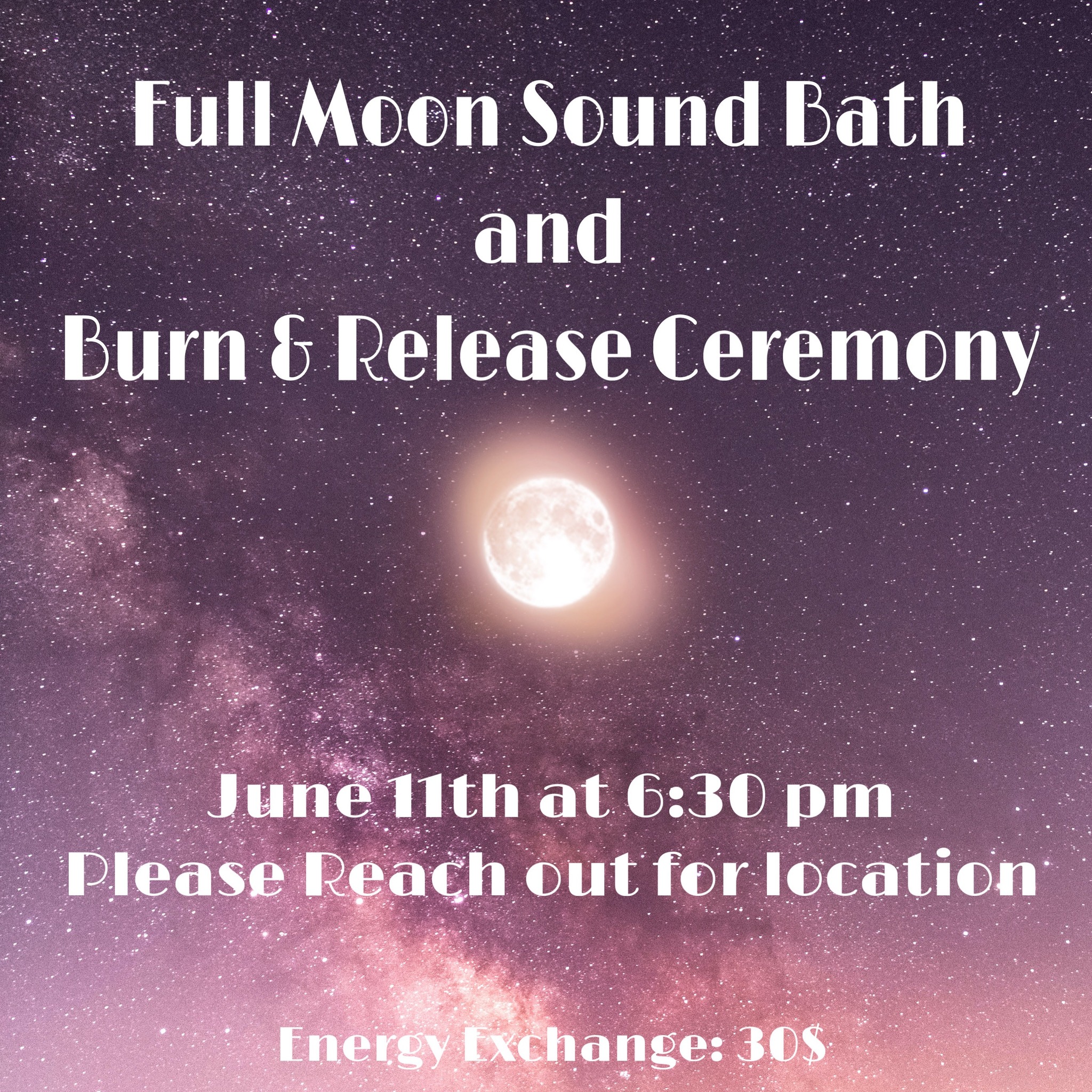 Full Moon Sound Bath