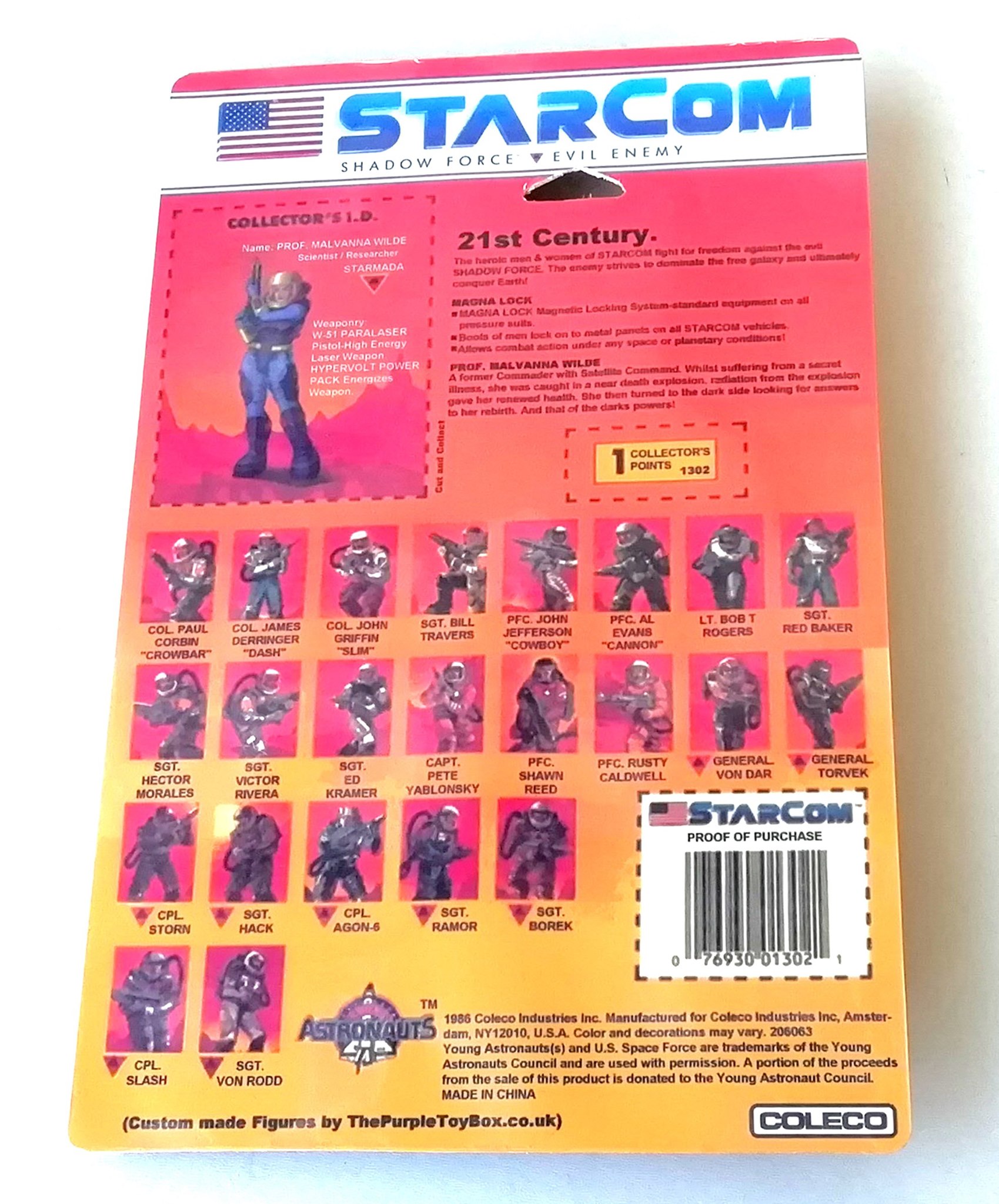 New Custom made Starcom Prof.... - The Purple Toy Box