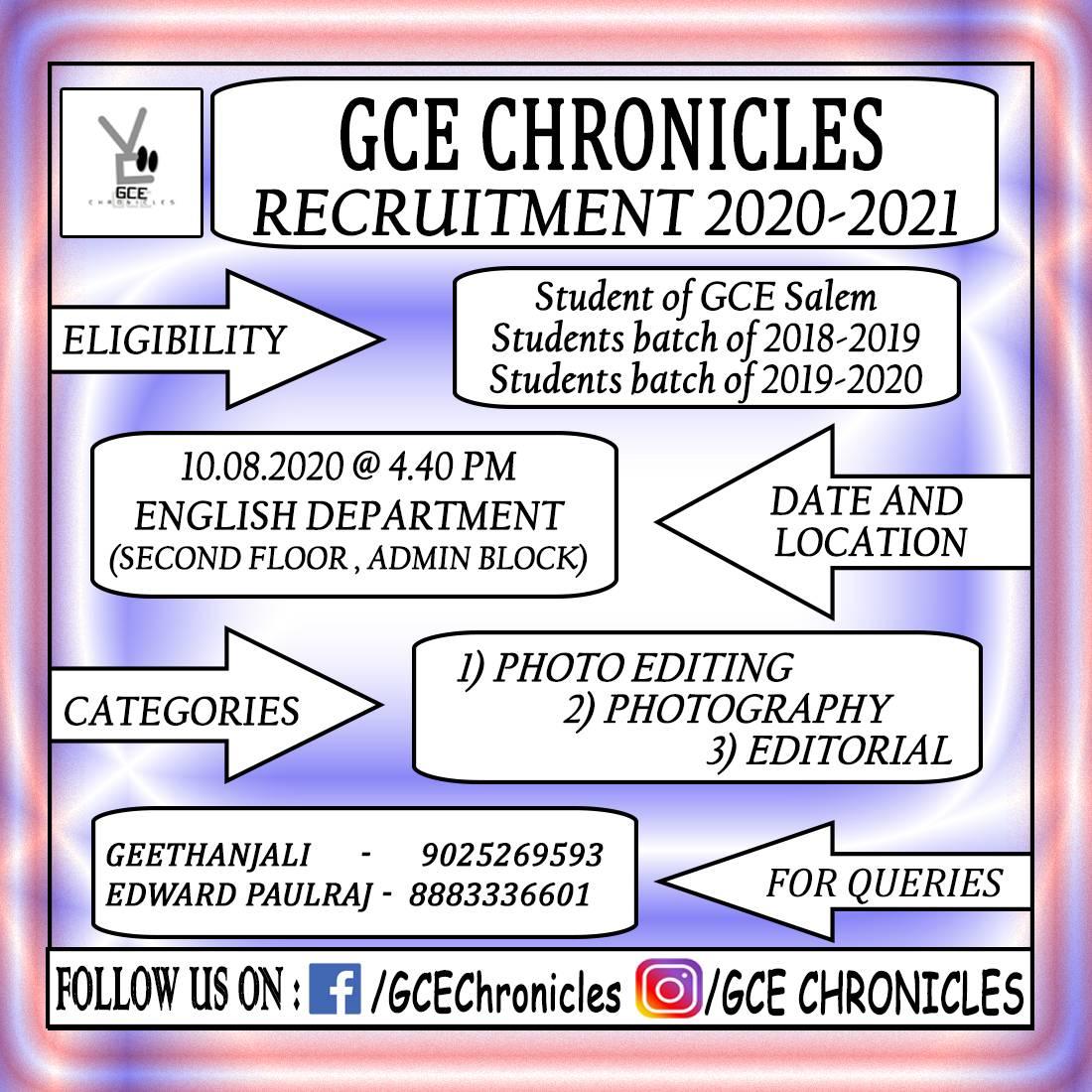 GCE Chronicles