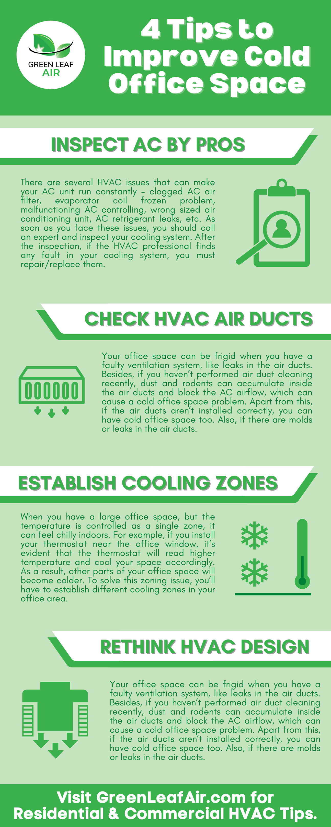 Green Leaf Air - 4 Tips to Improve Cold Office Space... | Facebook