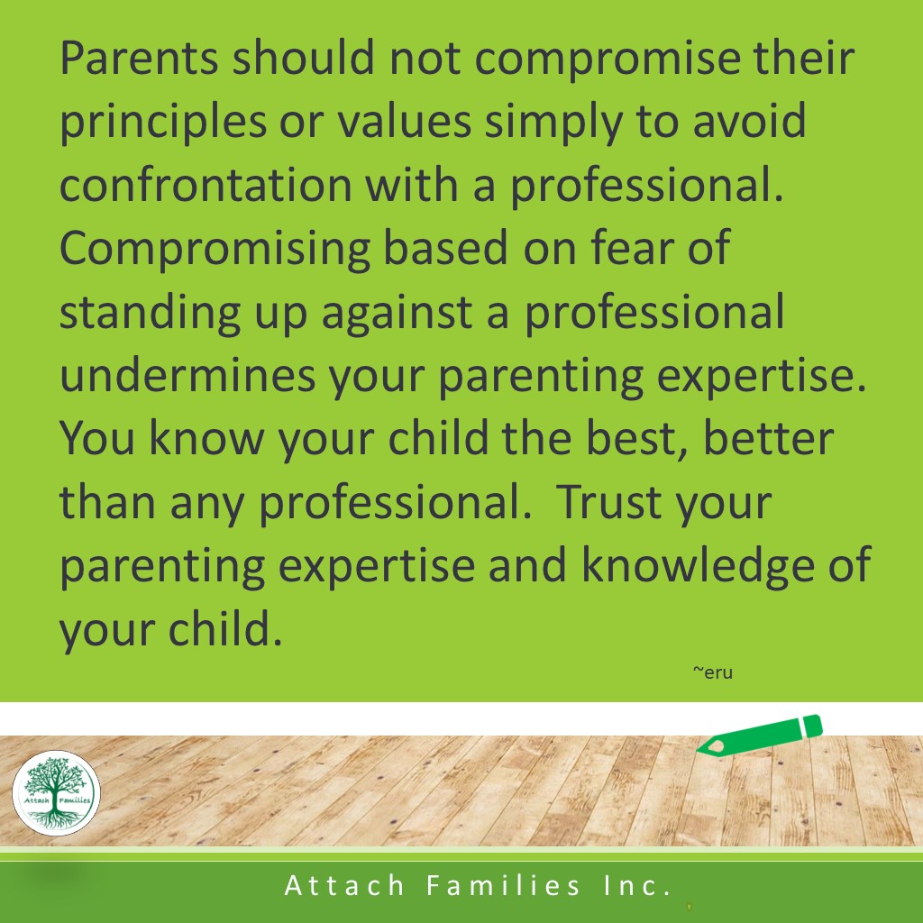 Attach - Don't compromise your principles to avoid confrontation with ...