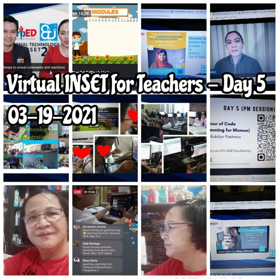Virtual Inset Day 5 March... - DepEd Tayo Telbang ES 101306 | Facebook