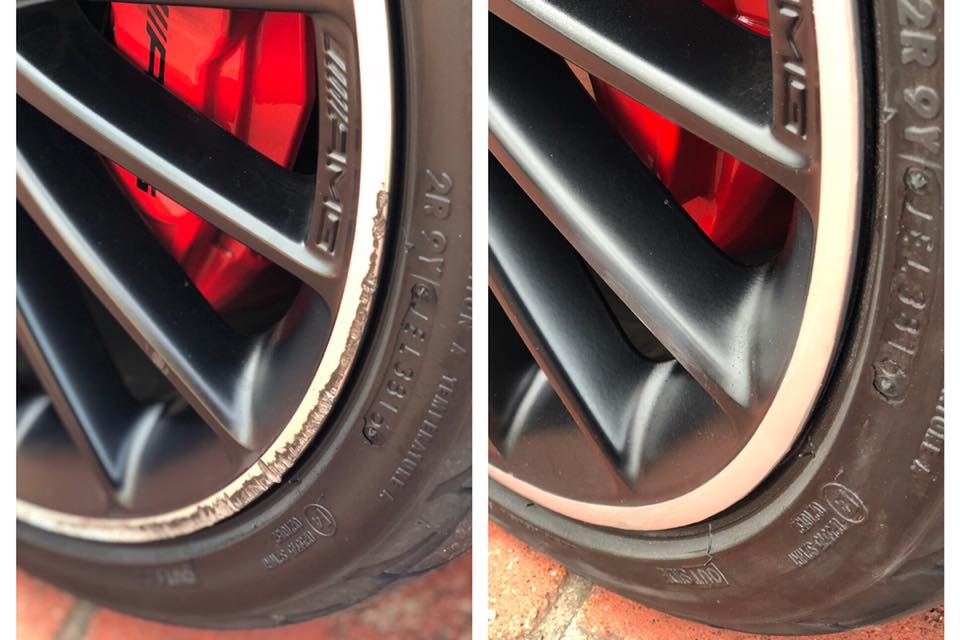 Wheel Clinic - This AMG Mercedes’s wheels had scratches...
