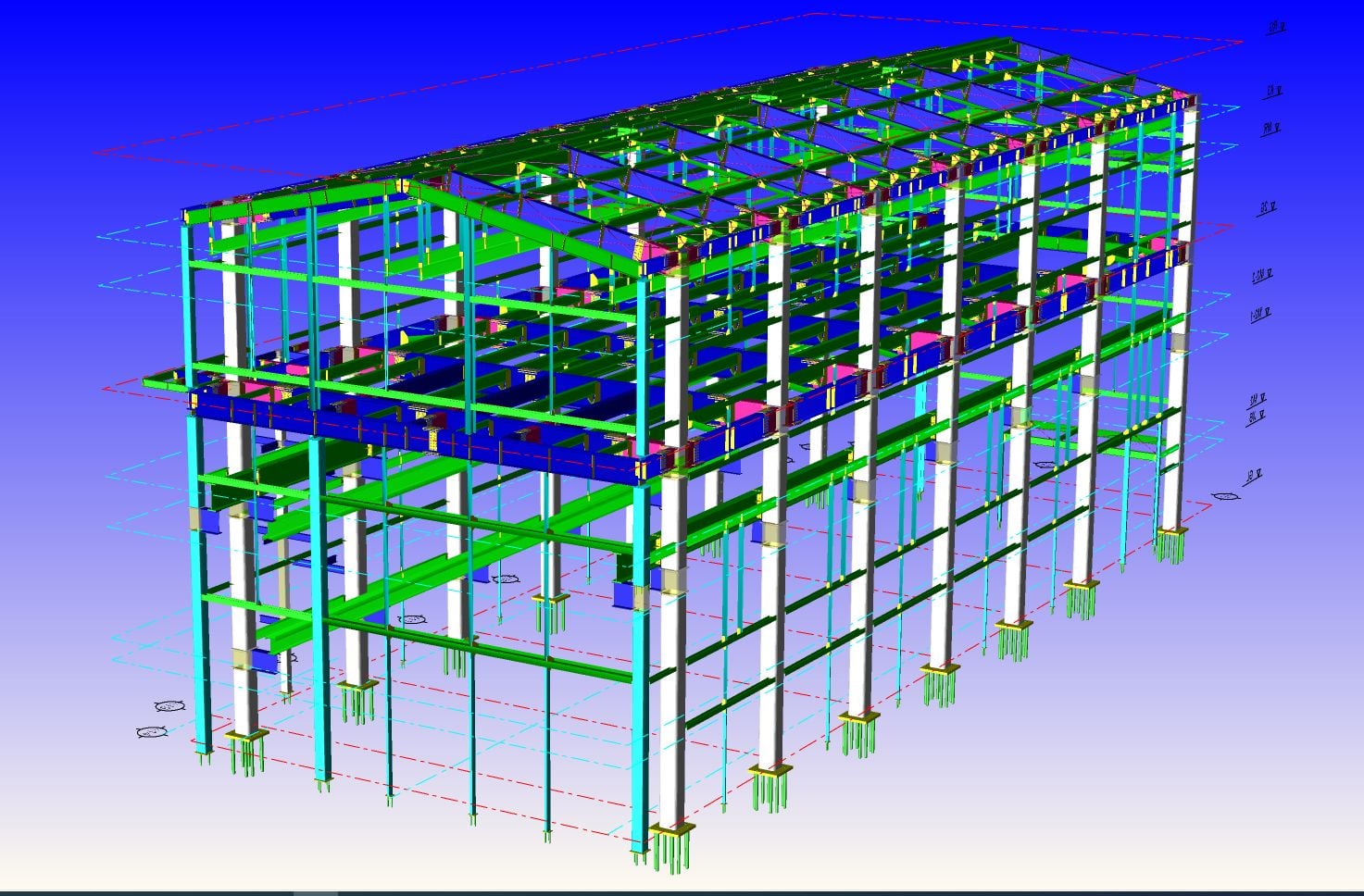 久しぶりの投稿・・・ 1枚目 鉄骨専用ソフト FAST/Hybrid 汎用CAD 