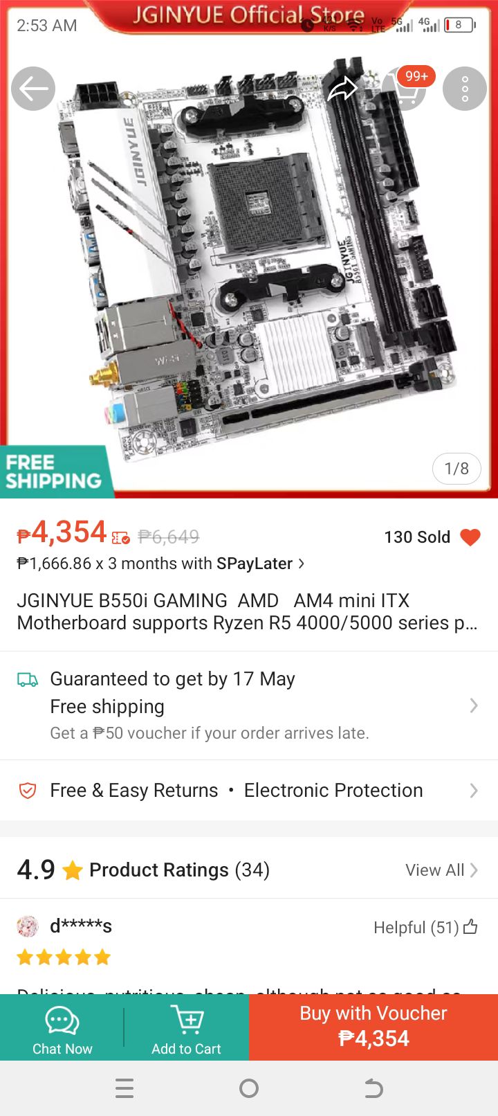 Experience with JGINYUE B550i GAMING mini ITX Motherboard?