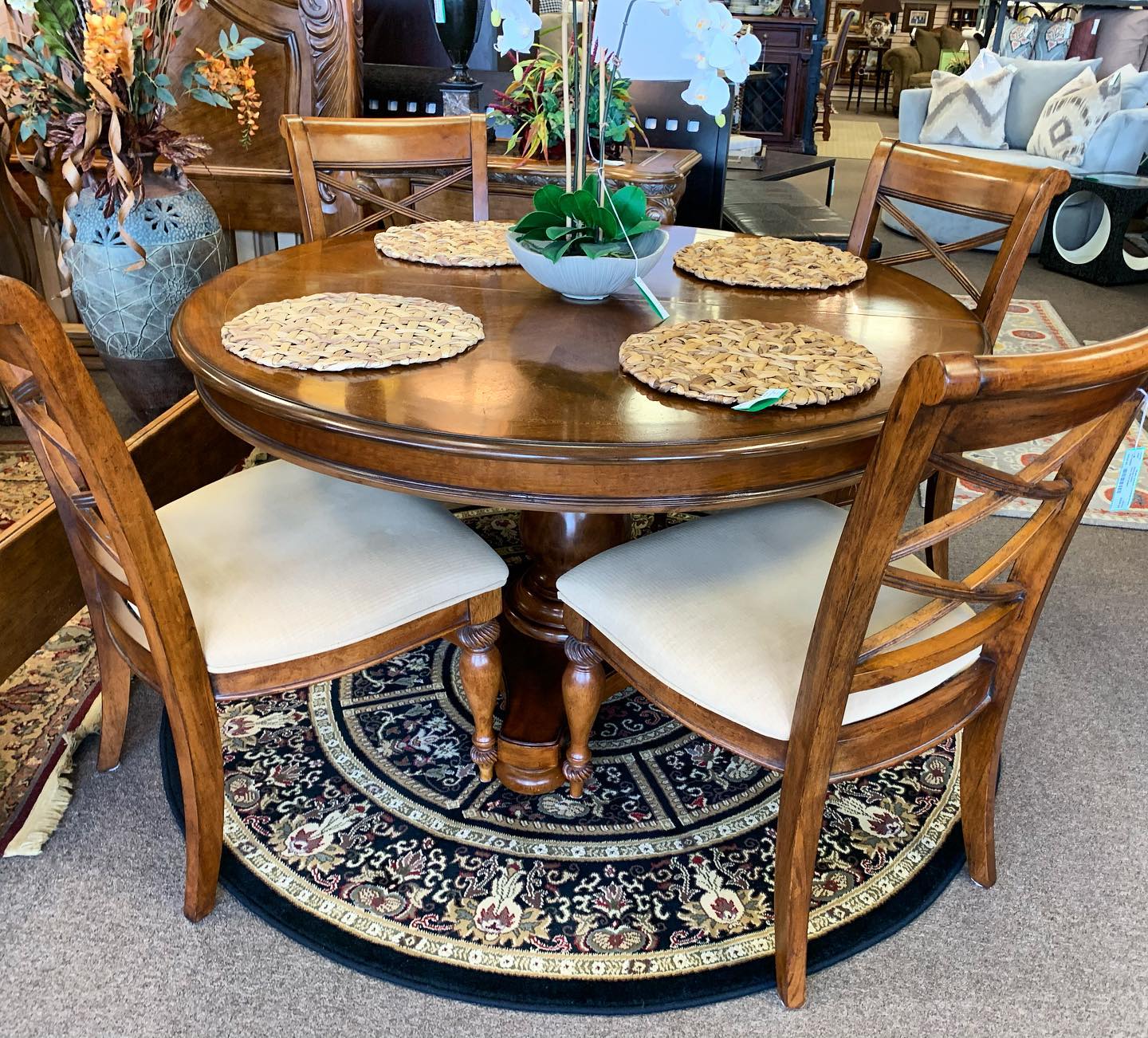 Main Street Consignment - SOLD 54” Round Dining Table & 4 Chairs Email ...
