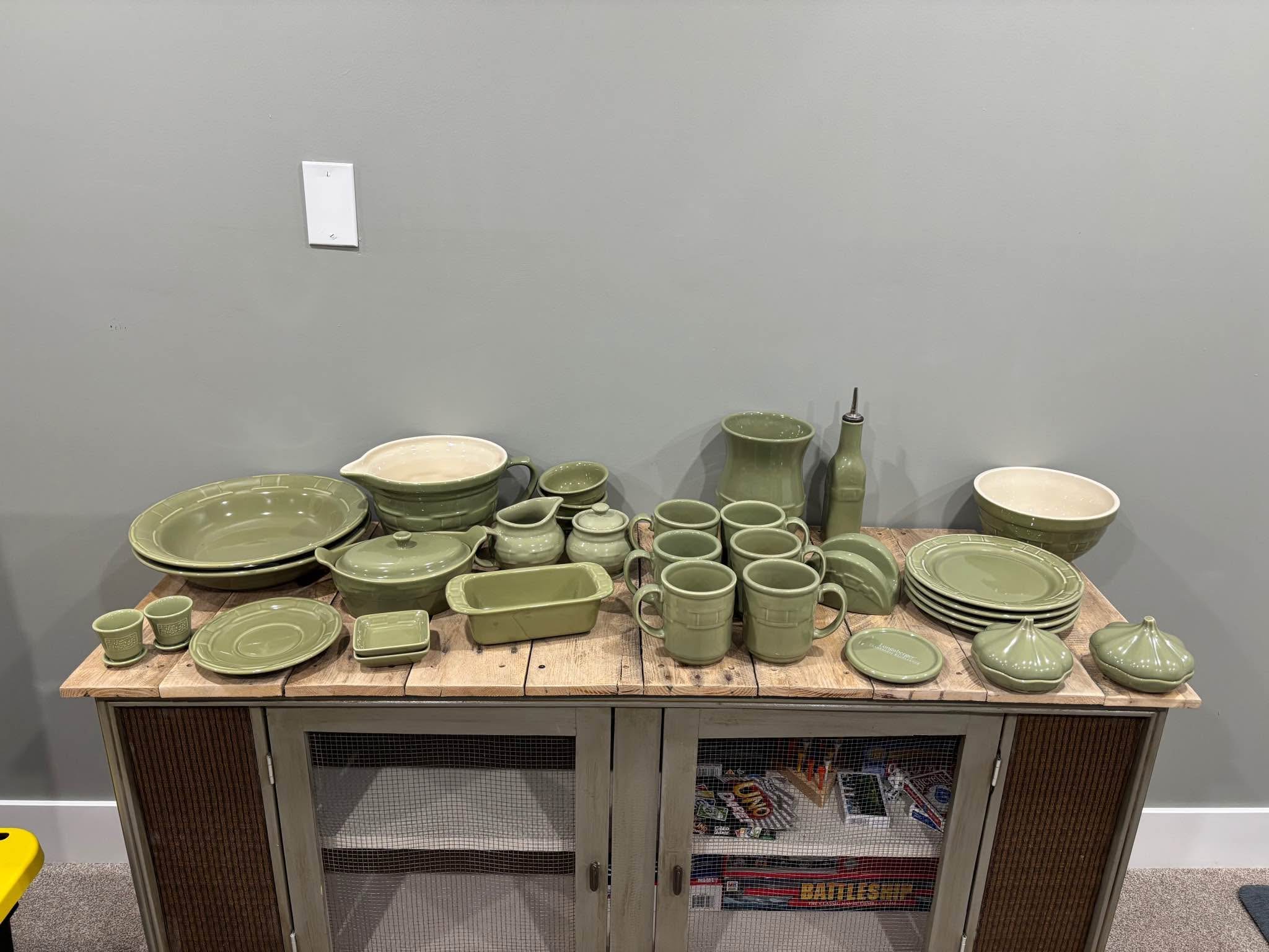 Longaberger Sage Pottery!! Shipping Available! PayPal, Venmo  display picture 1