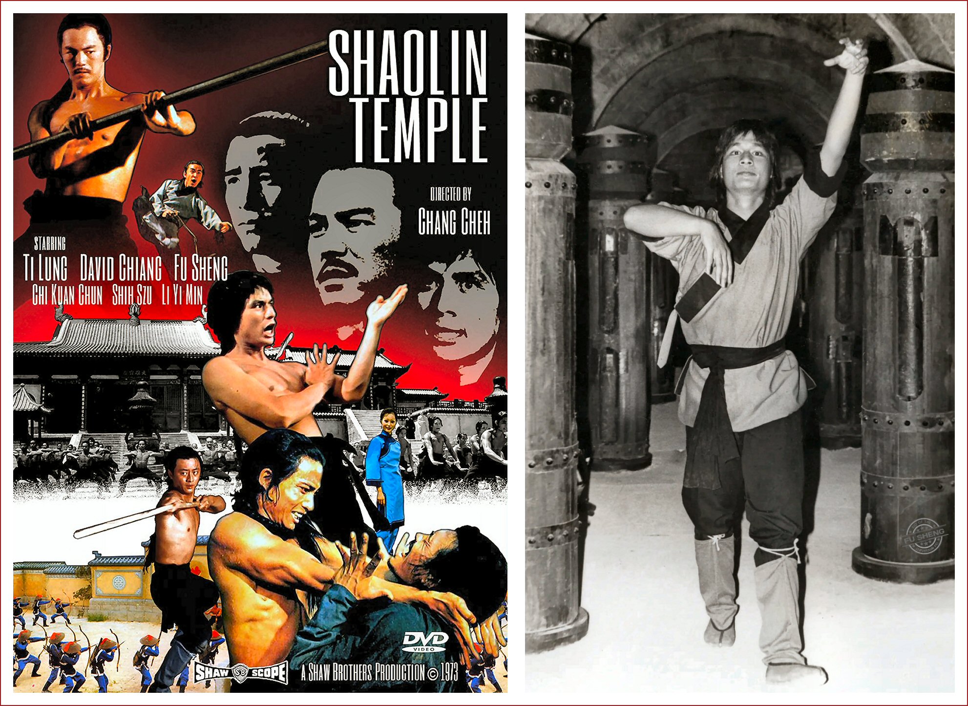 Shaolin Temple movie cover art by Ma Hsing Yi