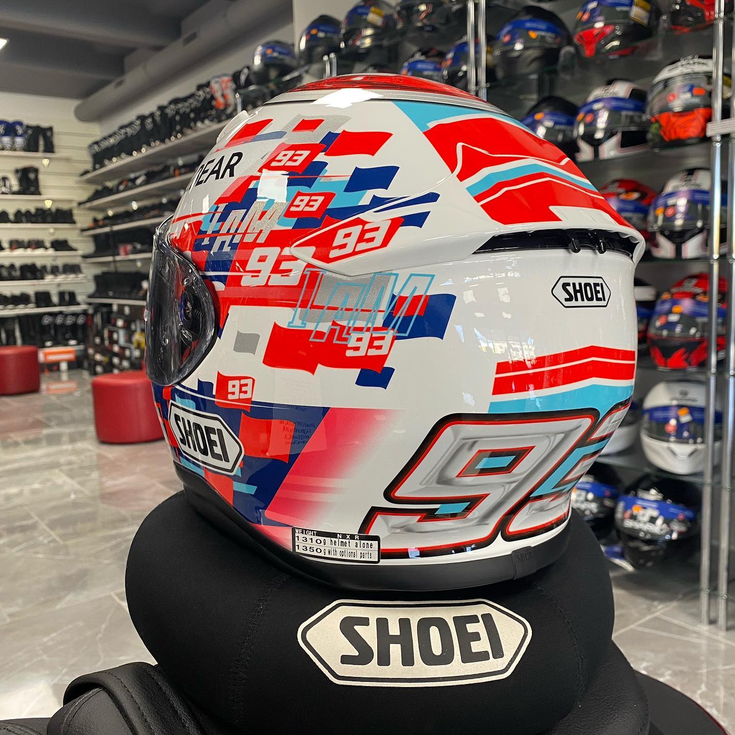 Shoei NXR Marquez Power Up! #helmet #helmets #motorcyclehelmets