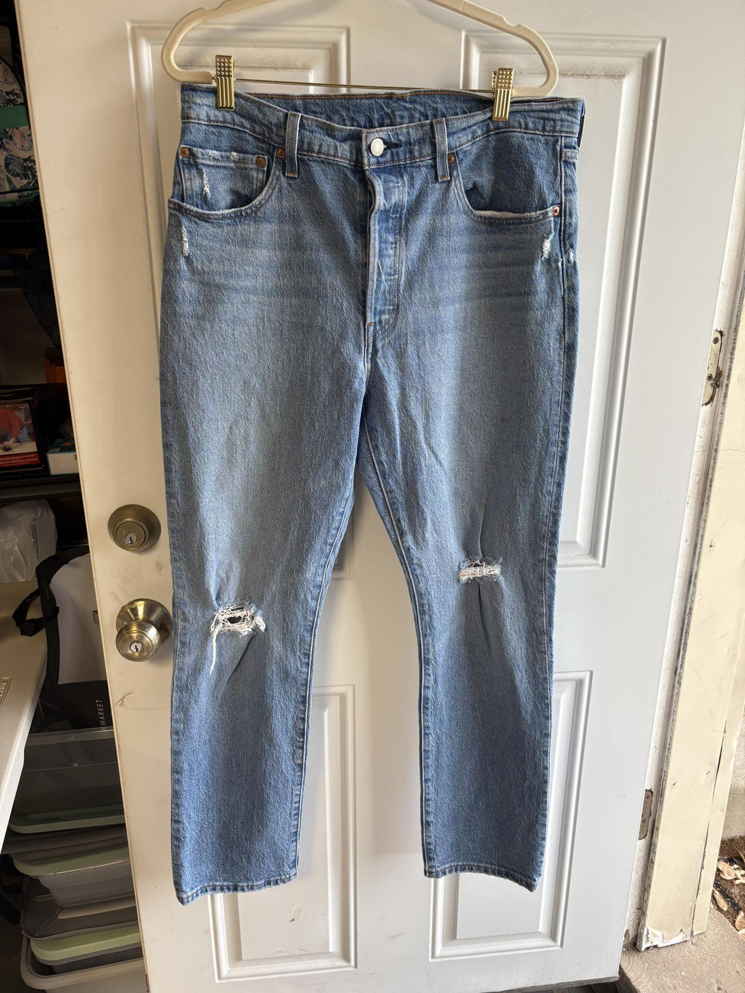 Vintage Levis Silvertab Loose Cream Denim Jeans Excellent  display picture 1