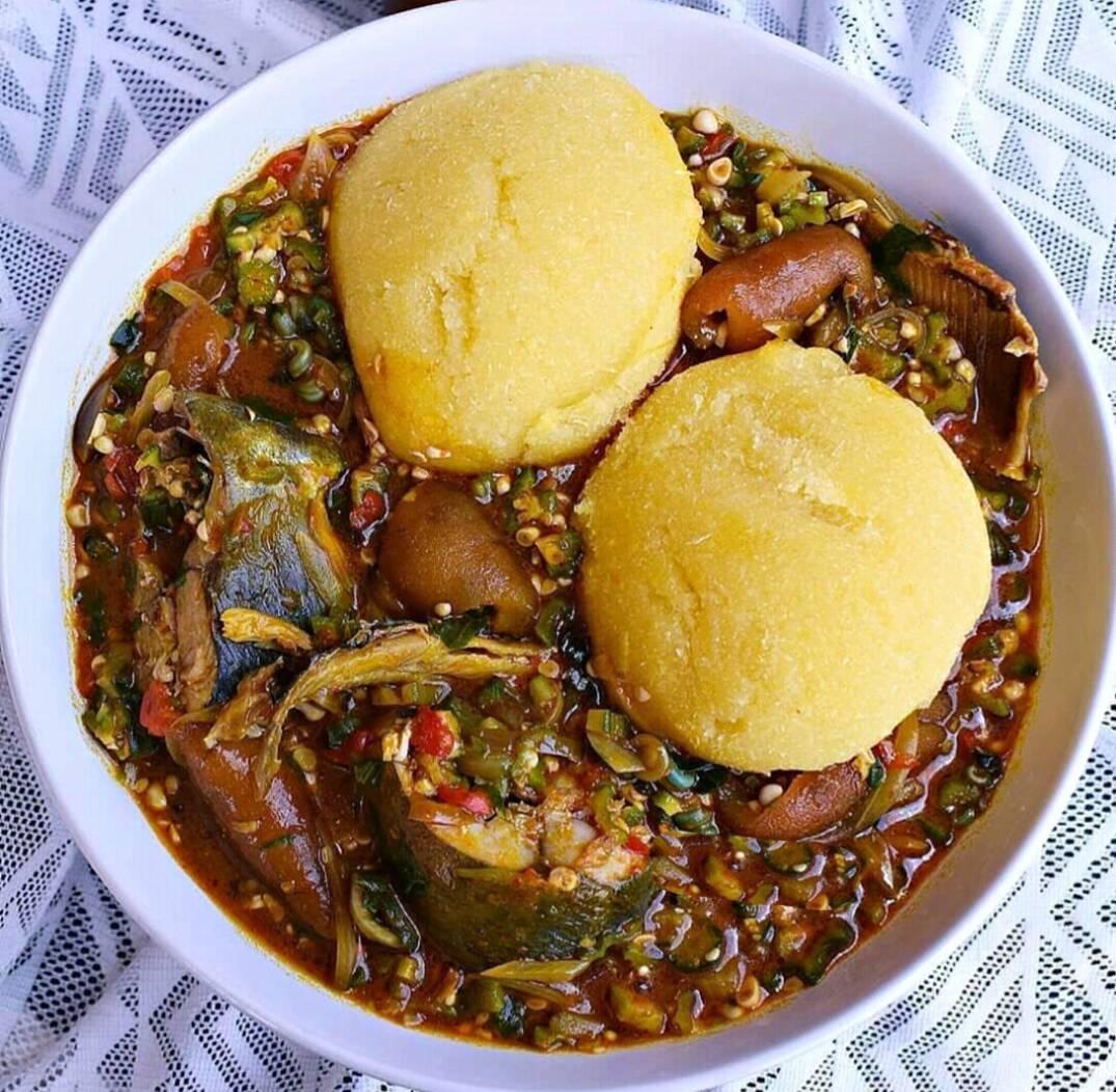 Well garnished okro soup with gallant... - Item7Deals Foods | Facebook