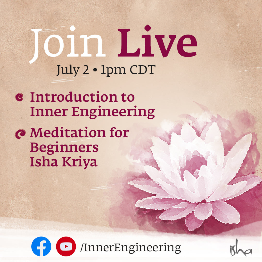 Join LIVE webinar conducted by a... - Inner Engineering
