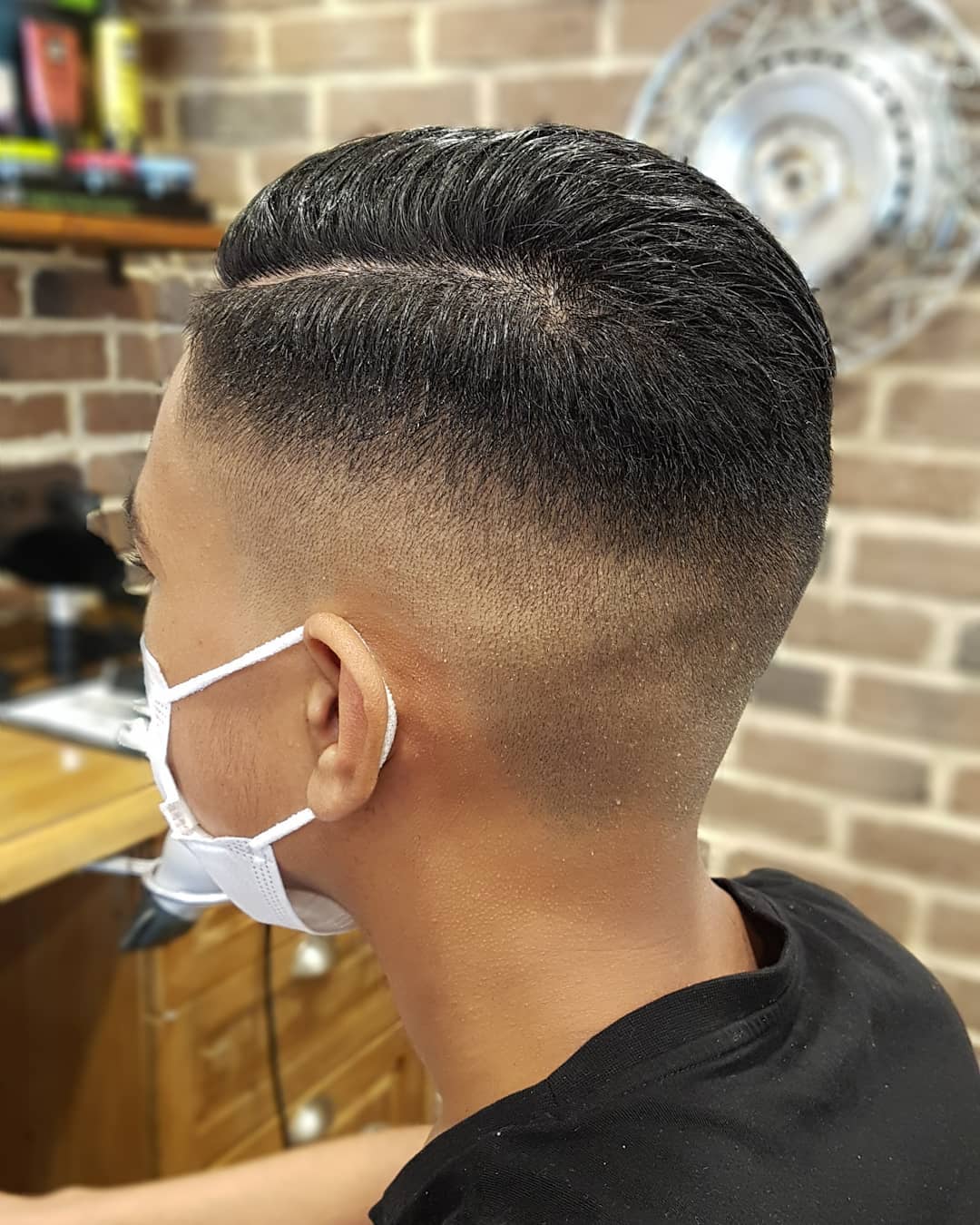 Coiffure Homme Dégradé A Blanc