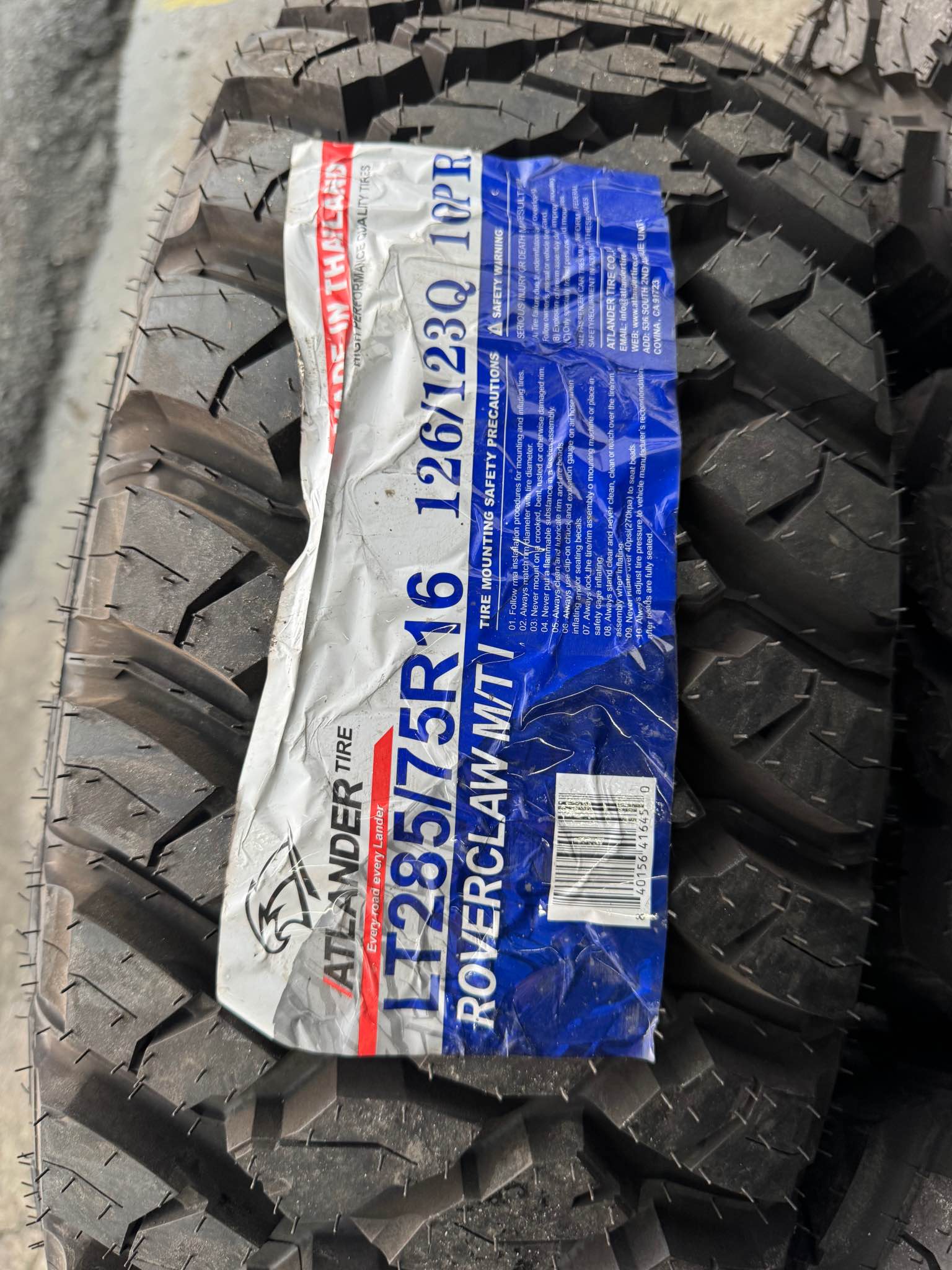ATLANDER 285/75/16 BRANDNEW 慧慧莓 ВеВрАтАв PEScIN рДВБОви ERCLAW
