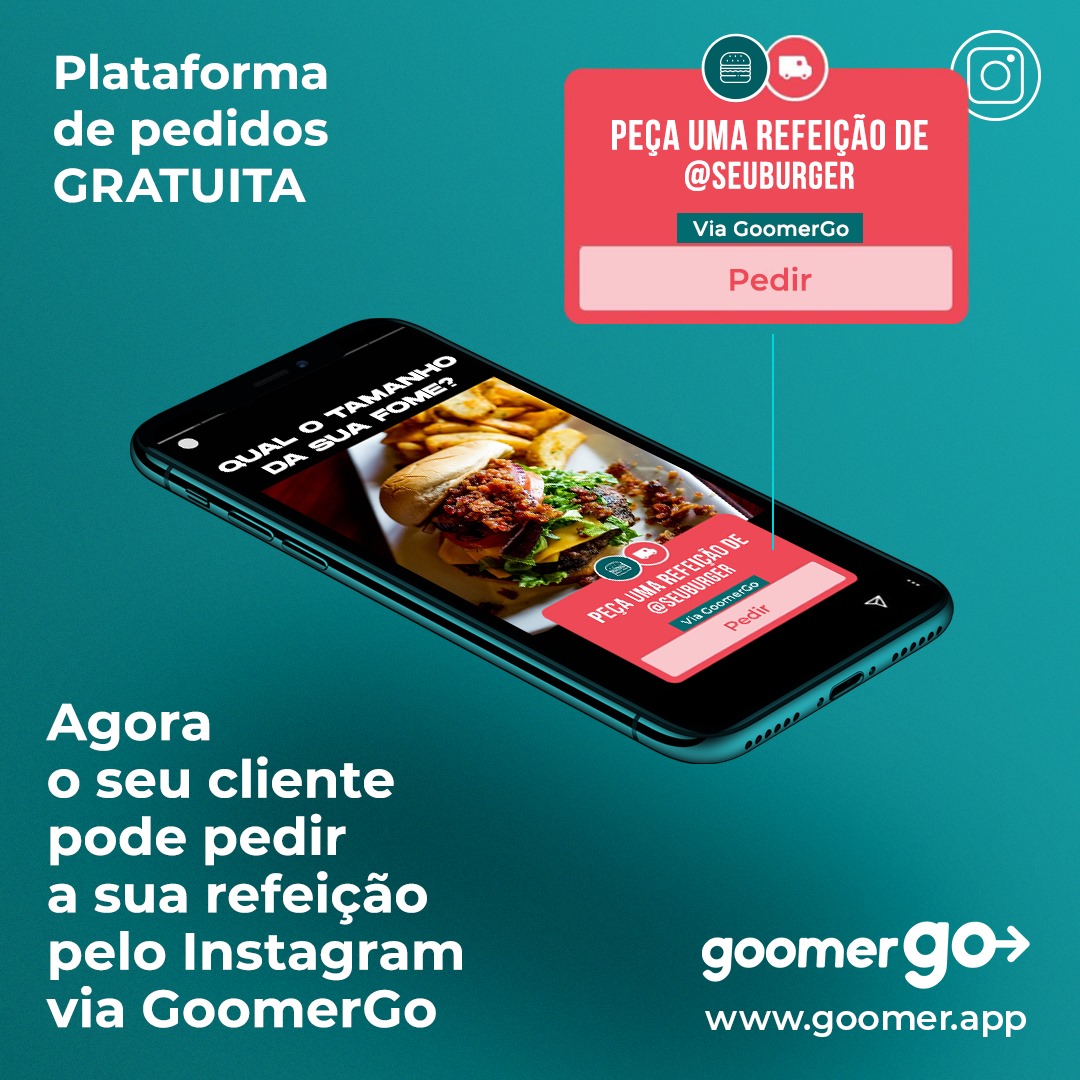 Goomer - GoomerGo - Agora no Sticker do Instagram. 😊 A Goomer fechou ...