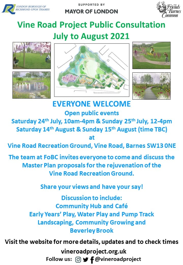 Barnes Common - Public consultation at Vine Road Park SW13... | Facebook