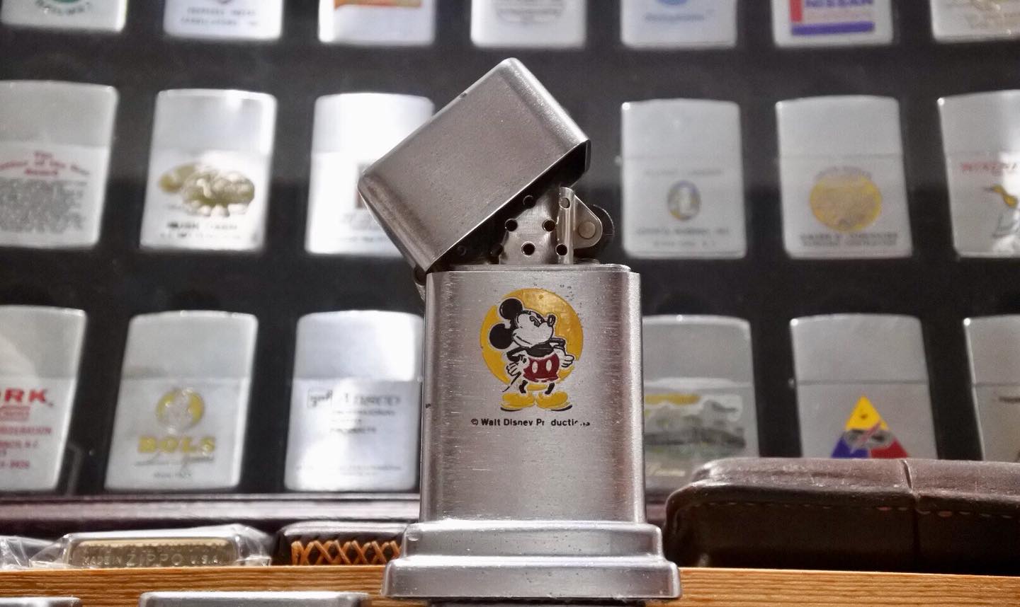 Zippo Barcroft Table Lighter Walt Disney Productions Micky Mouse 