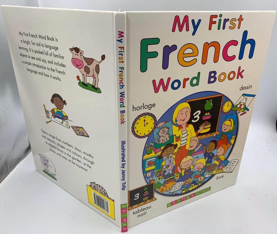 📚 ปกแข็ง เล่มใหญ่ สภาพดีมาก หนังสือ My First French Word Book สอนคำ ...