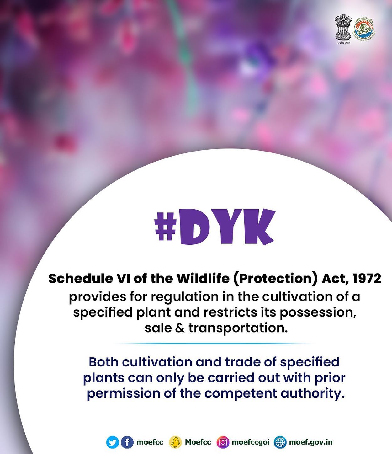 What is Schedule VI of Wildlife Protection... - Ministry of Environment ...