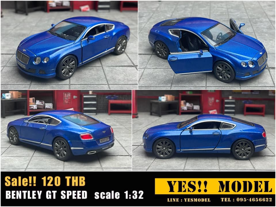 Yes Model โมเดลรถเหล็ก - Bentley Continental GT Speed scale 1:32 (ขนาด ...