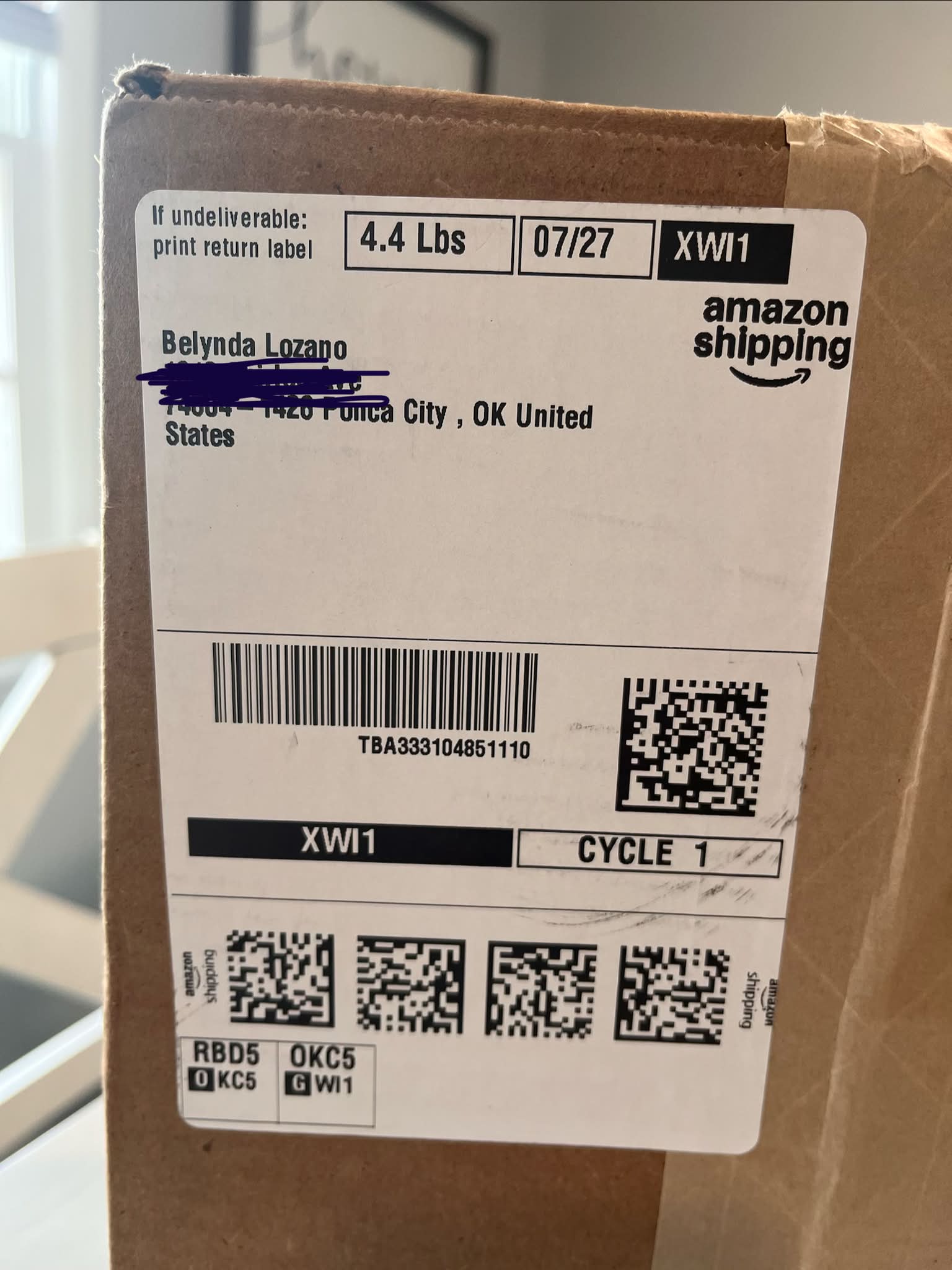 Lost Amazon package on Shirlee Ave in Ponca City, OK - Seeking
