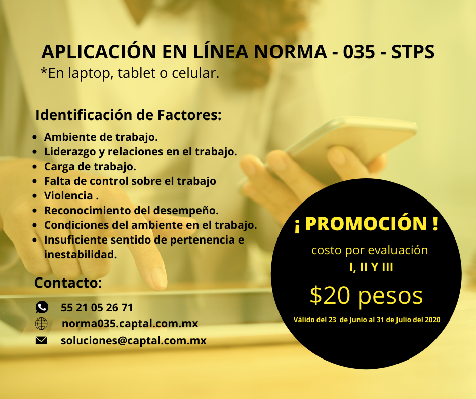 CAPTAL - La NOM-035 establece como obligatorio mantener registro ...