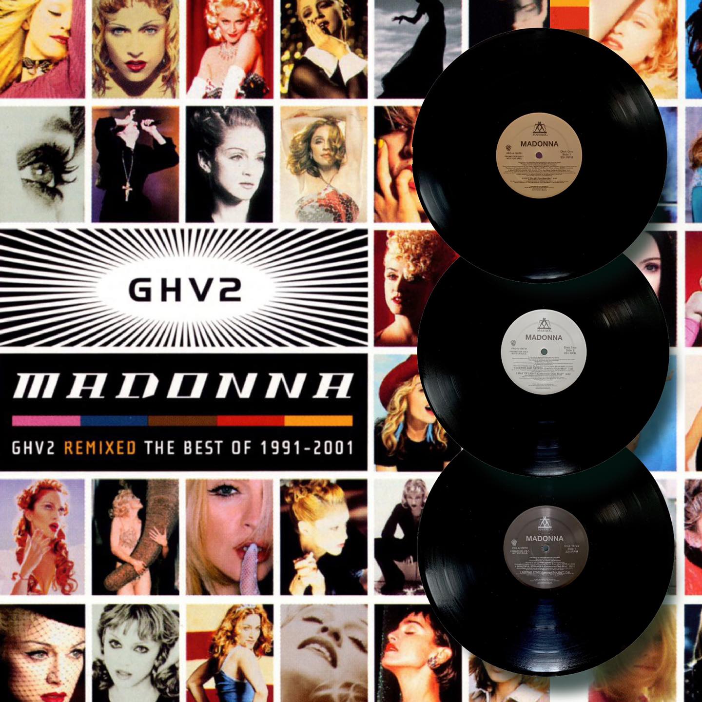 Madonna GHV2 remixed vinyl LP and CD