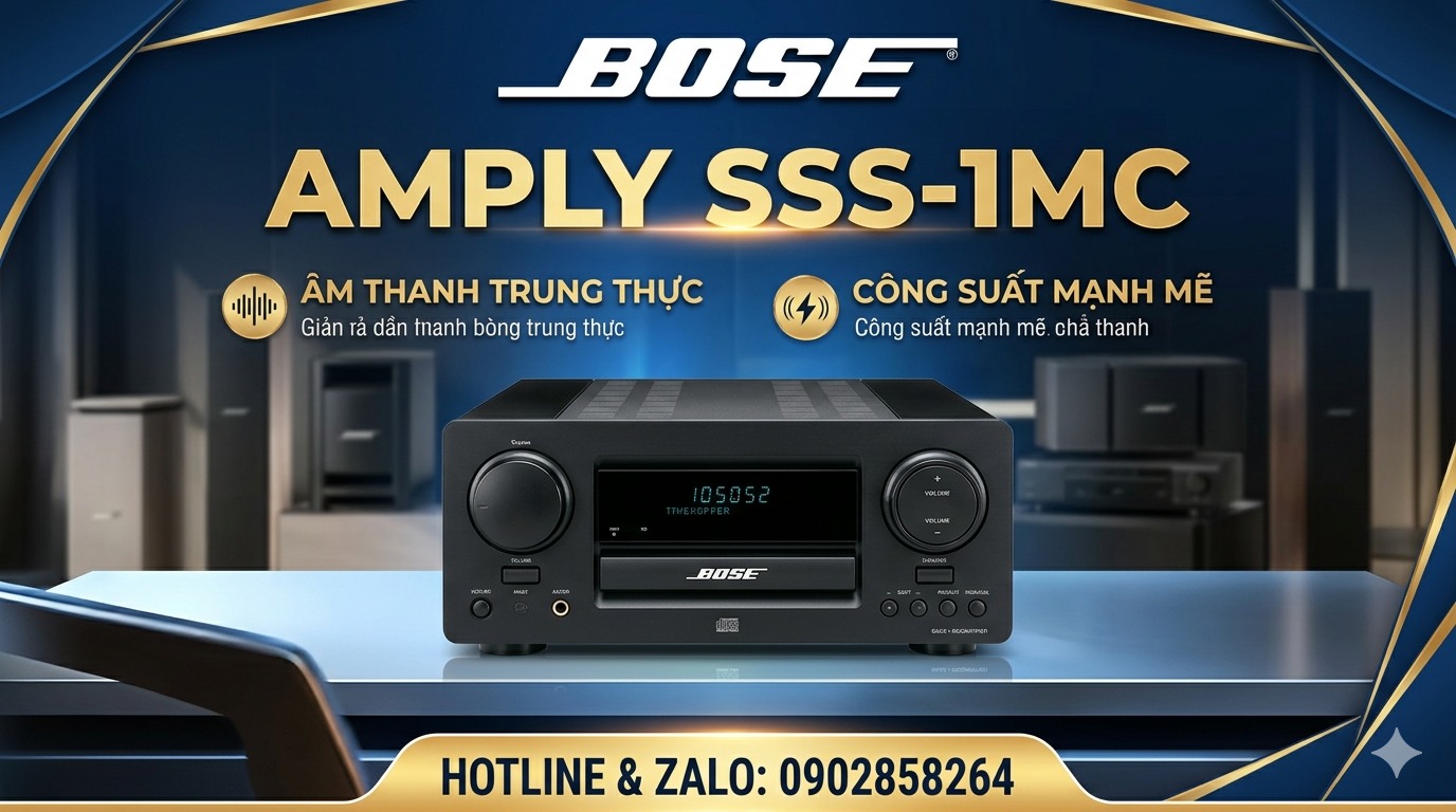 Bose **SSS-1MC** (Stage Side Sound) là một mẫu CD Receiver/Ampli