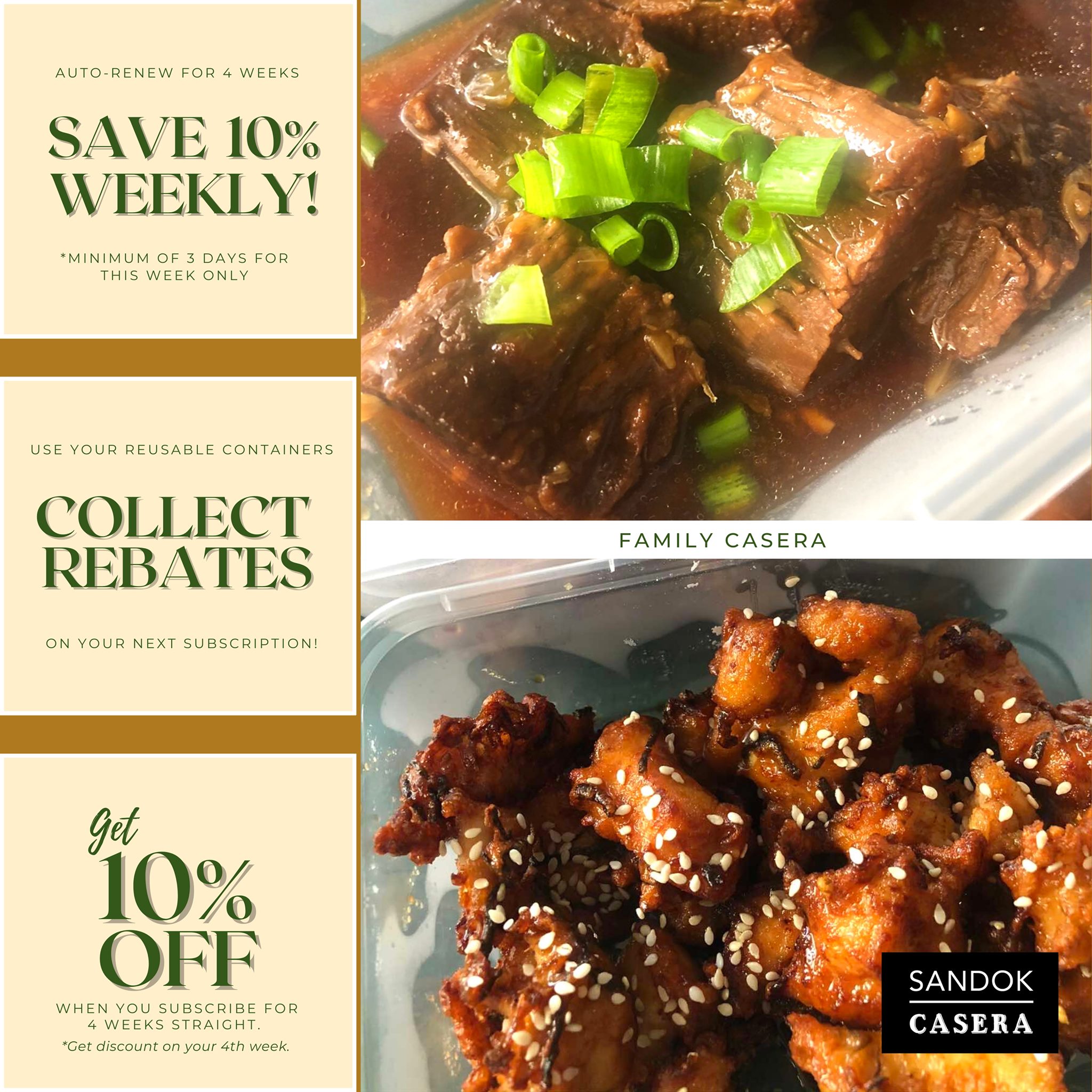 When you subscribe... - Sandok Casera by Sandok Comfort Food