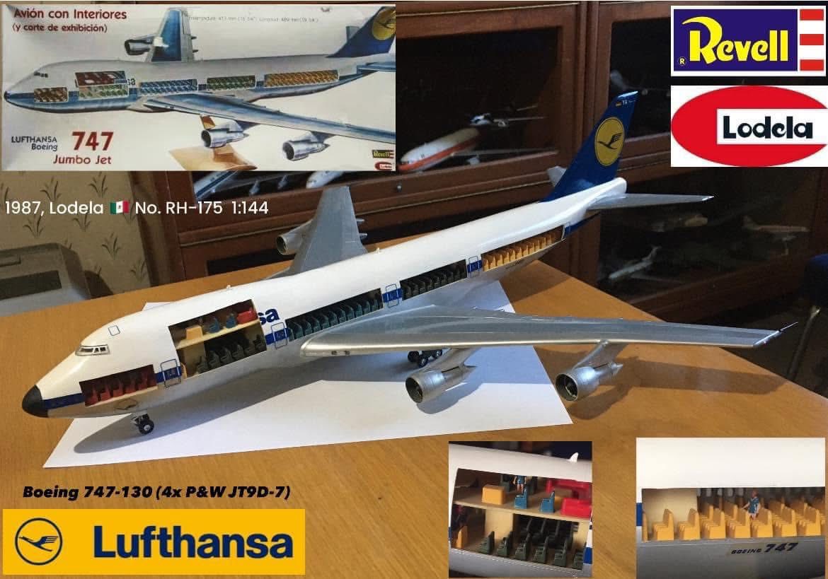 Rare 1970s Boeing 747 display models for collectors
