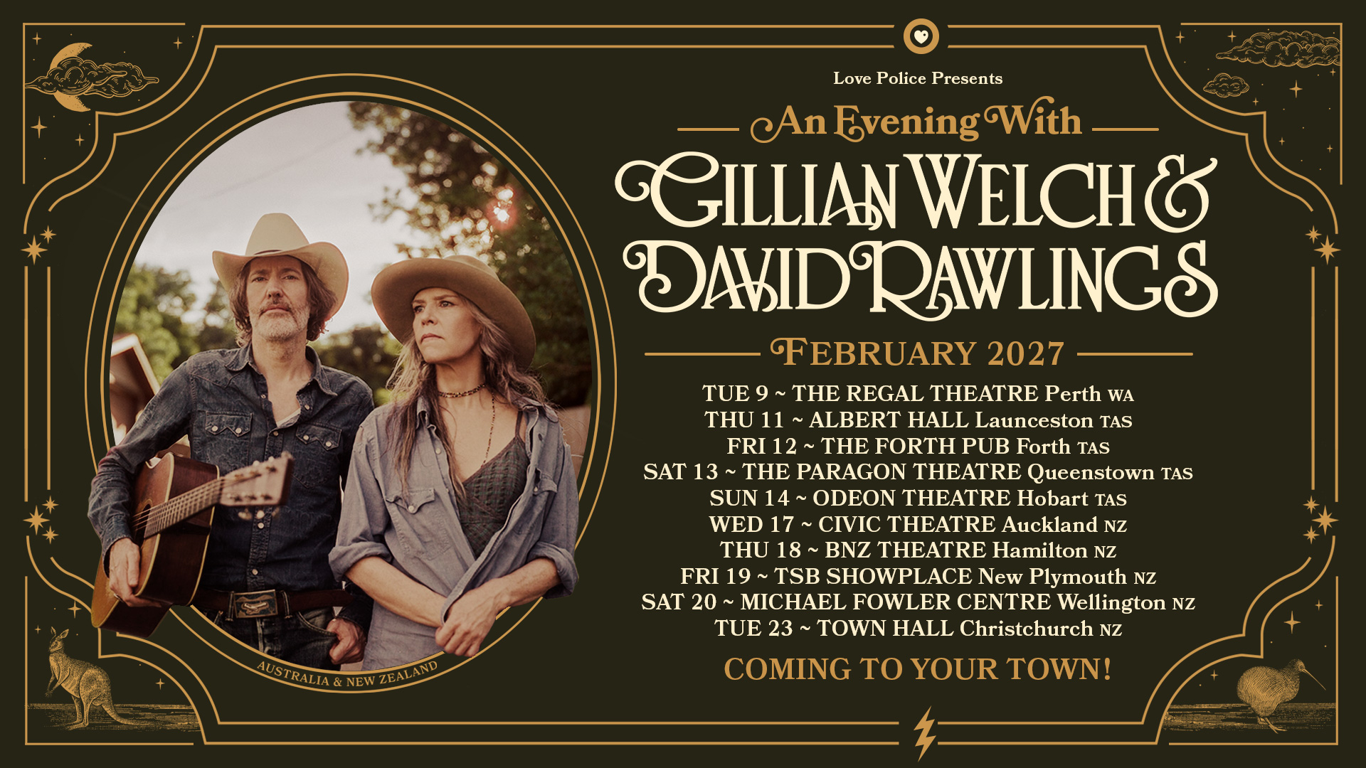 Gillian Welch — Albert Hall Launceston, 2027-02-11