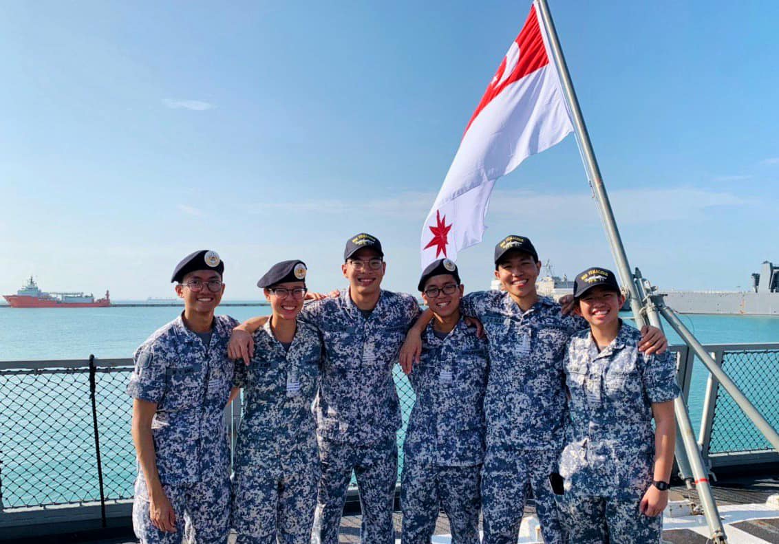 Republic - When Midshipman (MID) Doreen Kwek (second from left) sailed ...