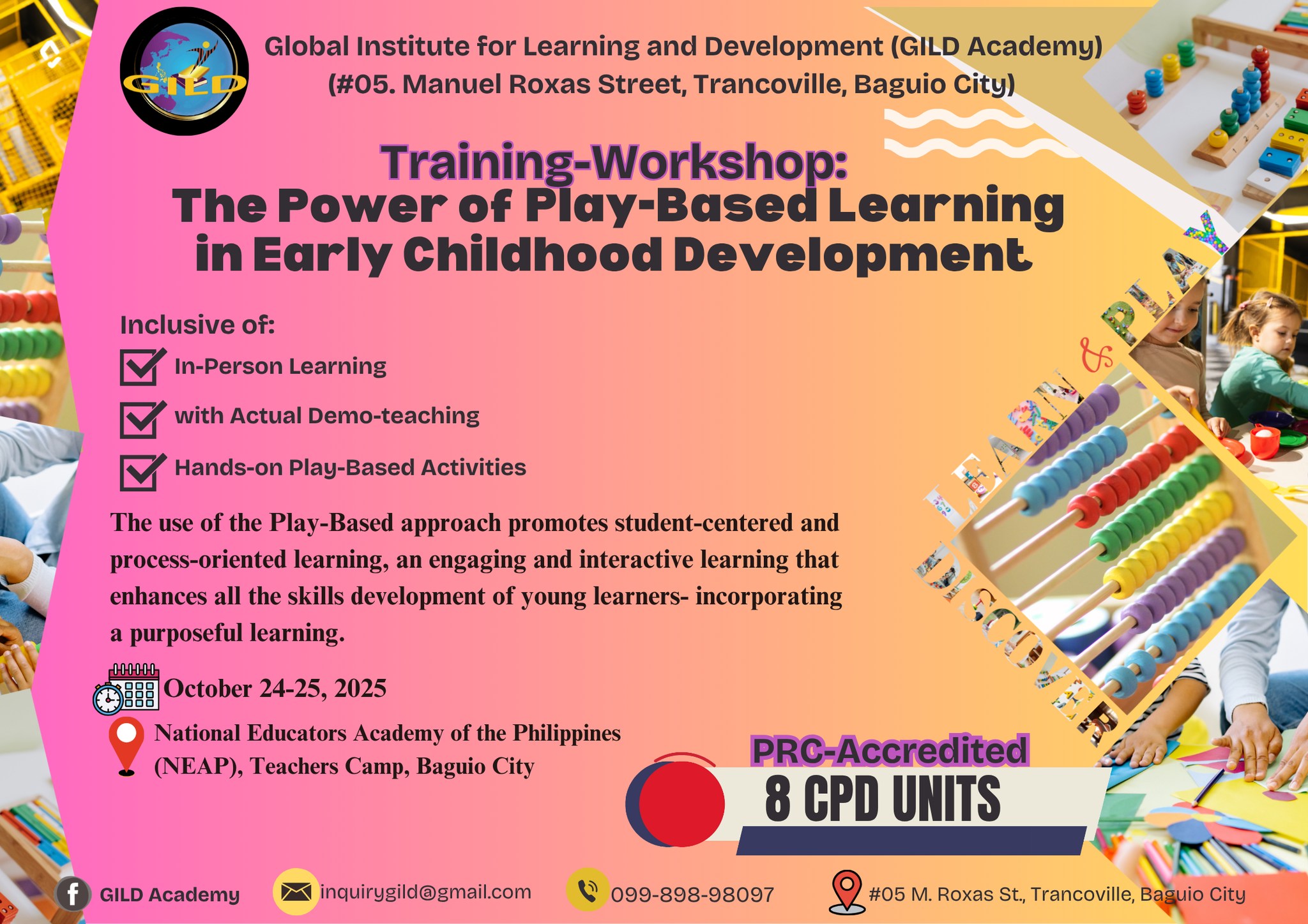 PRC-Accredited Training-Workshop: Play-Based Learning in Early ...
