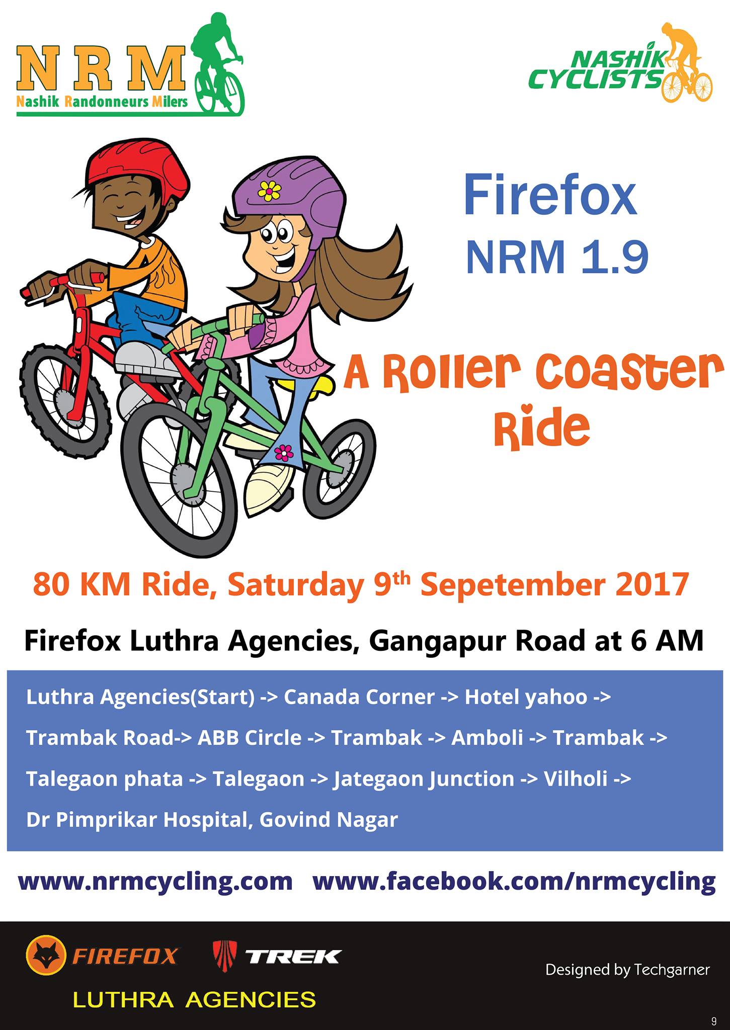 Firefox NRM 1.9, A Roller Coaster ride, 80 KM, 09/09/2017