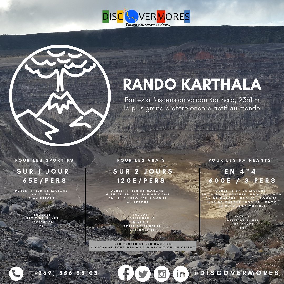DISCOVERMORES - Bucketlist N1 : le volcan 🌋 Karthala !... | Facebook