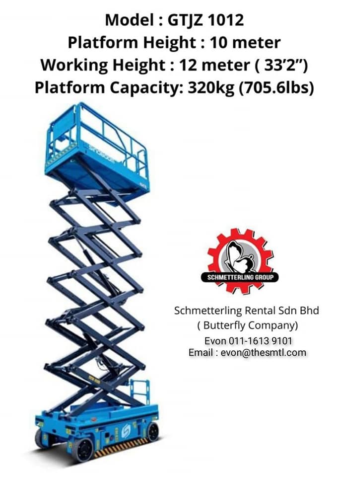 A safe, steady enclosure and a rising platform. A scissor lift helps ...