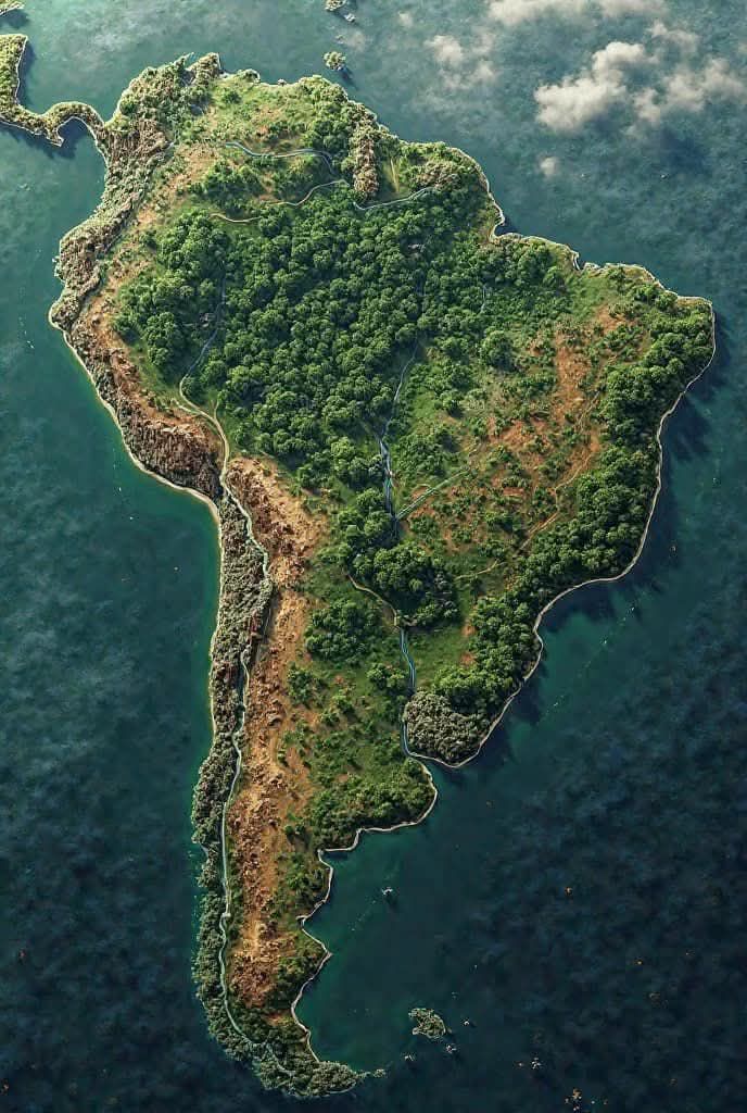 Map Of Amazon Rainforest Brazil Spotlight: 
