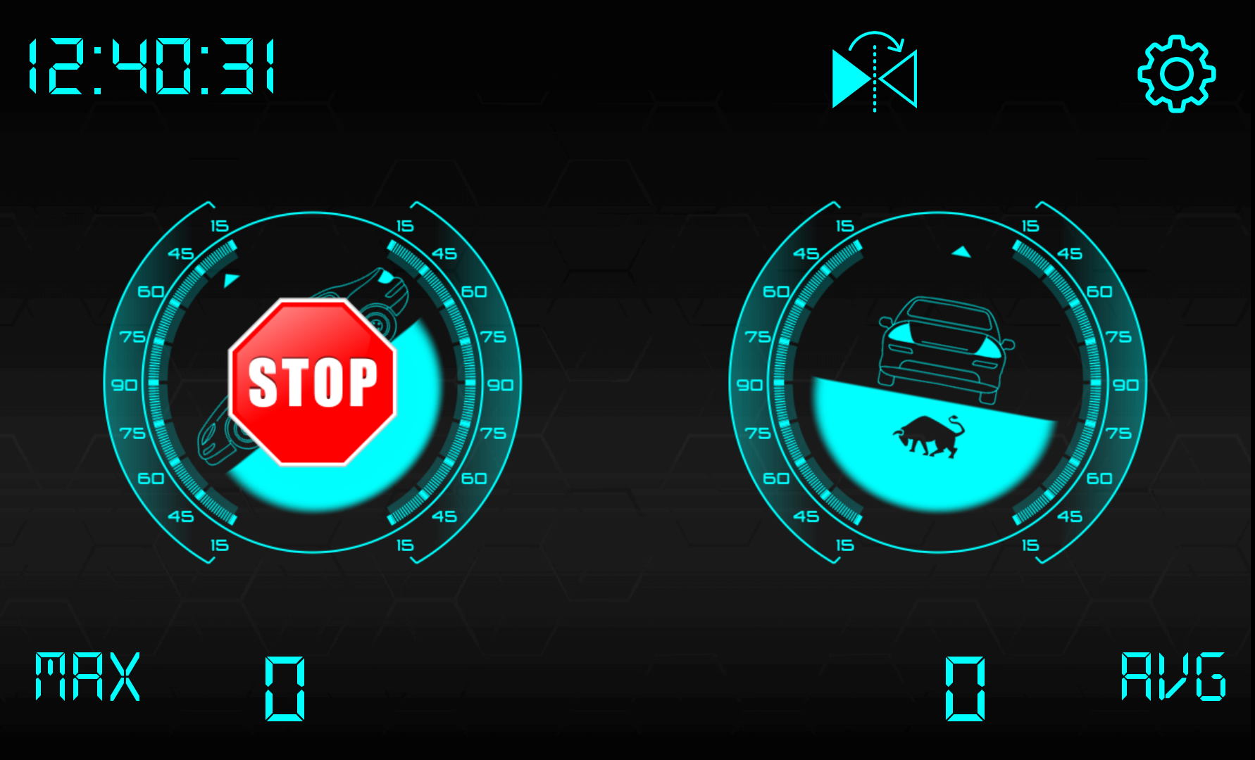 GPS Speedometer Odometer - Display the longitudinal and transverse ...
