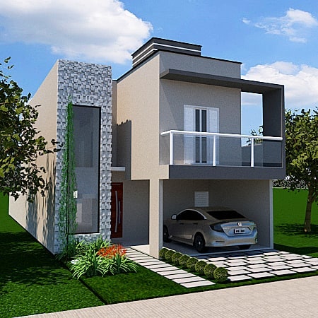 Edivania - Projeto Residencial | Terreno de 240m2 Área construída: 199 ...