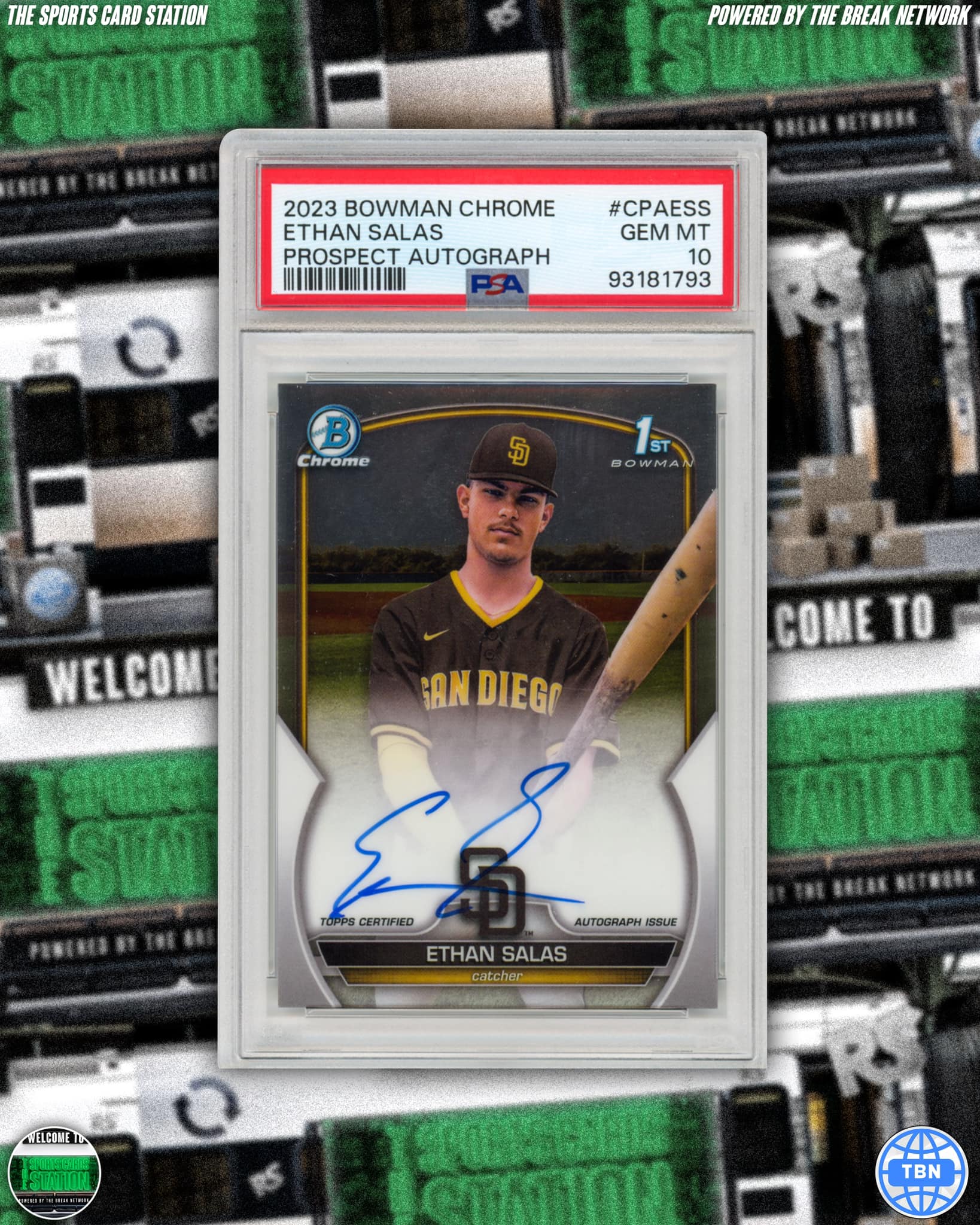 2024 Bowman Chrome Ethan Salas prospect card for sale