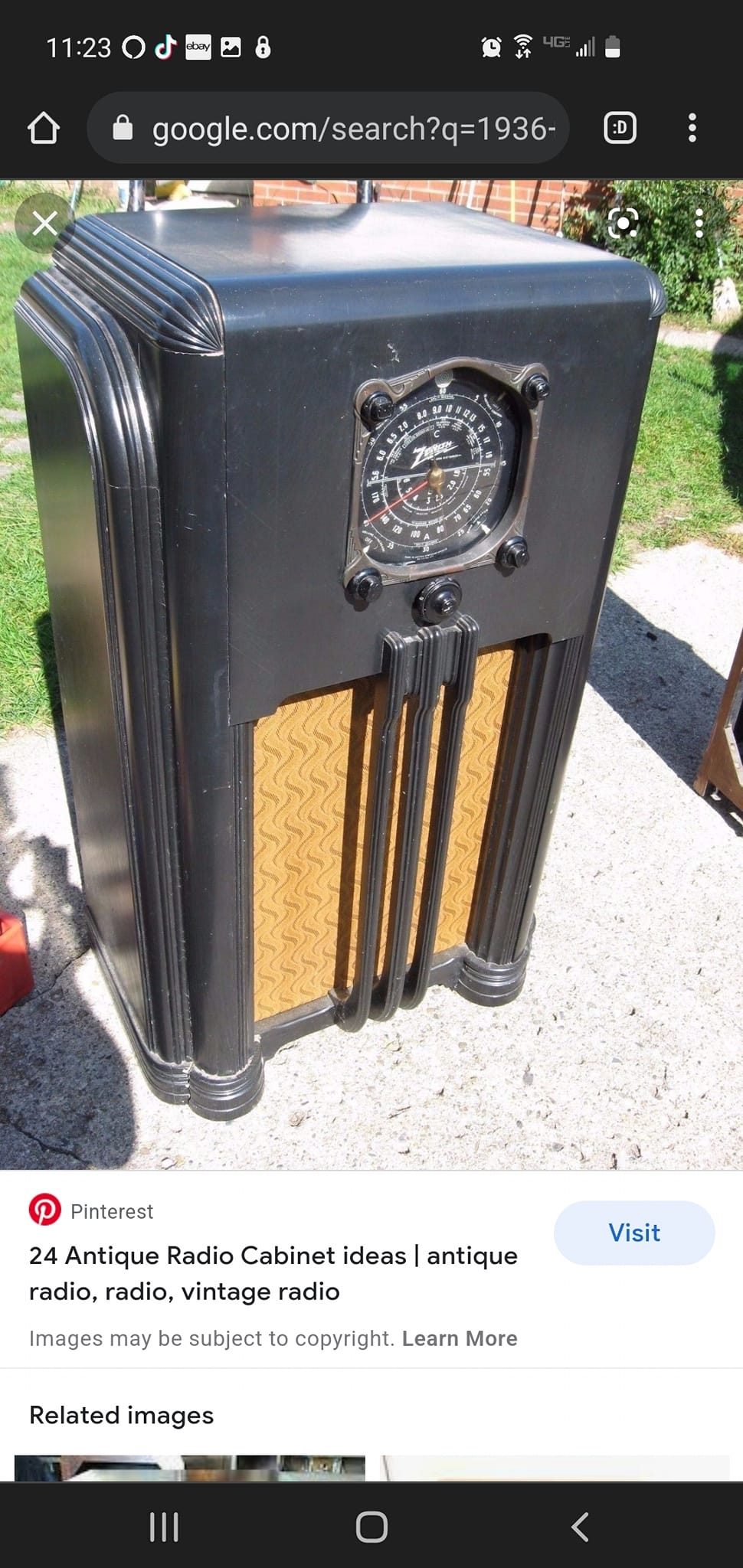 1937 Zenith Model 8S154 antique radio review