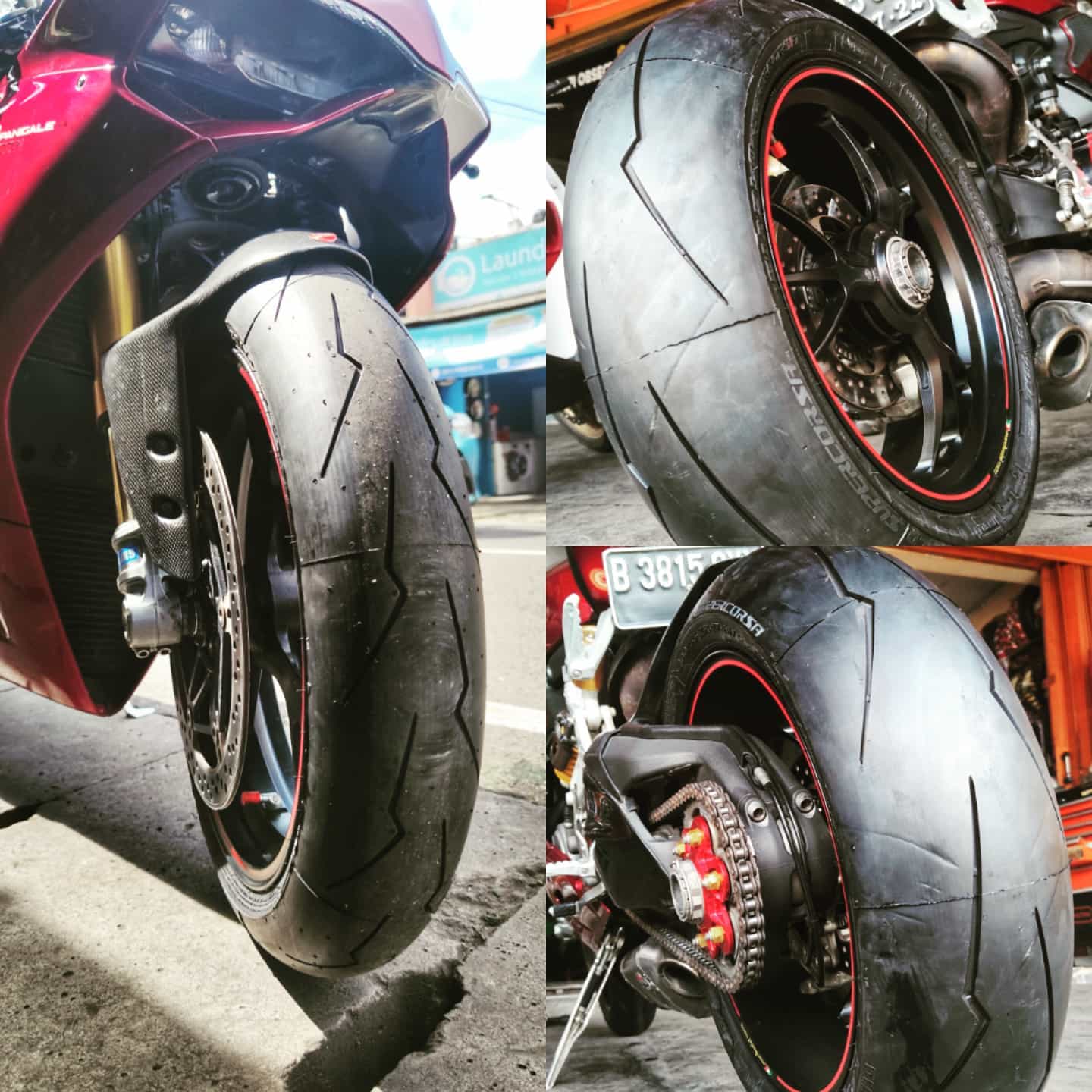 ピレリスーパーコルサV3SP 200-55-17 120-70-17 PIRELLI DIABLO